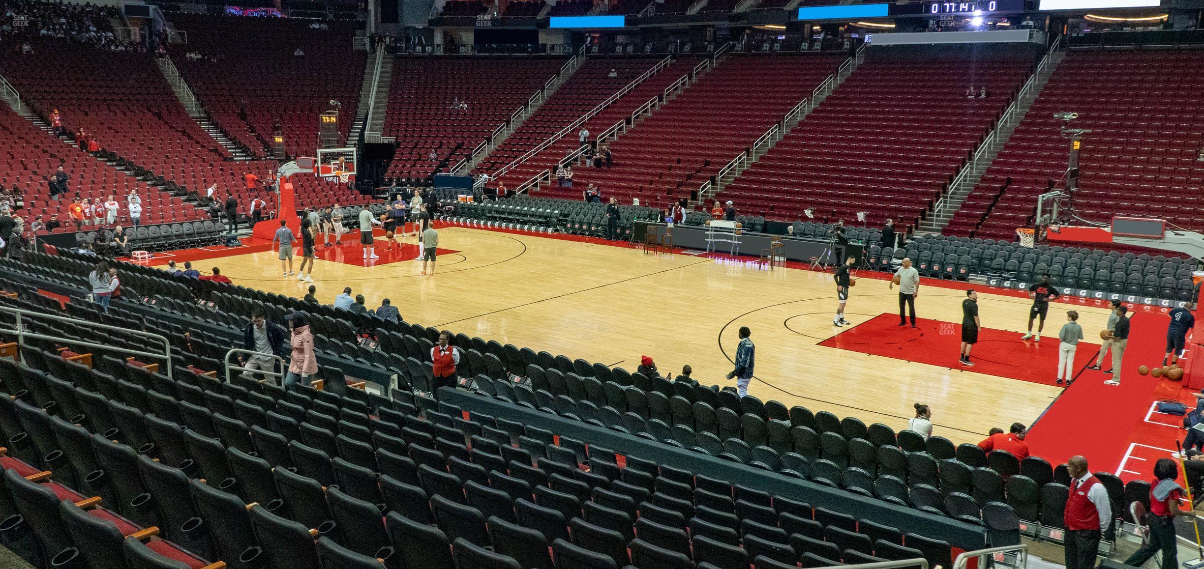 Seating view for Toyota Center Section C 105