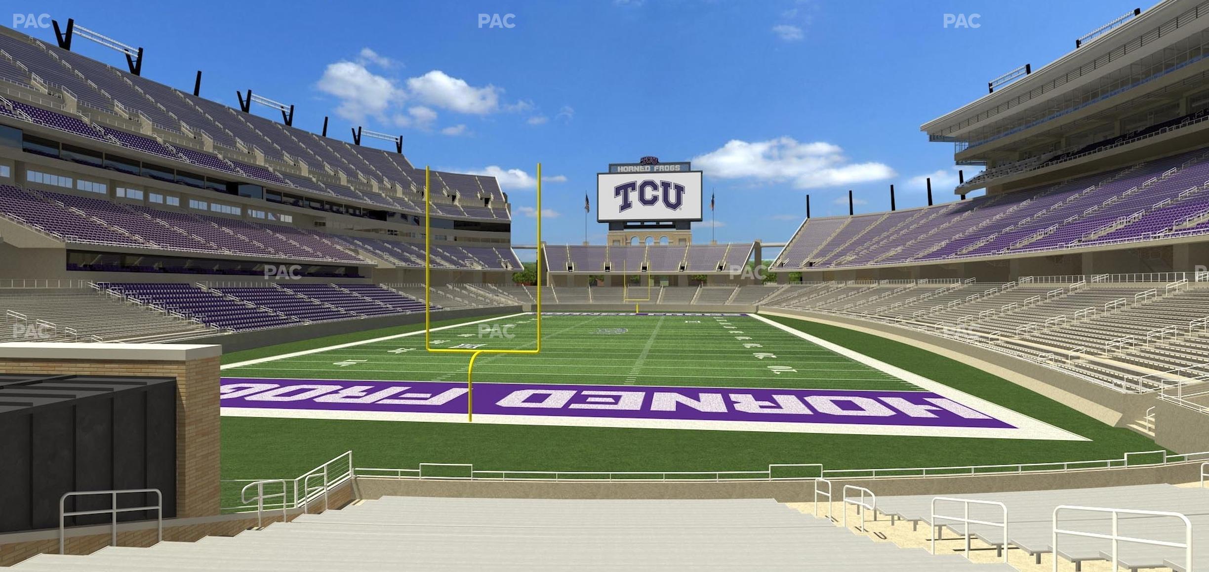 Seating view for Amon G. Carter Stadium Section 132