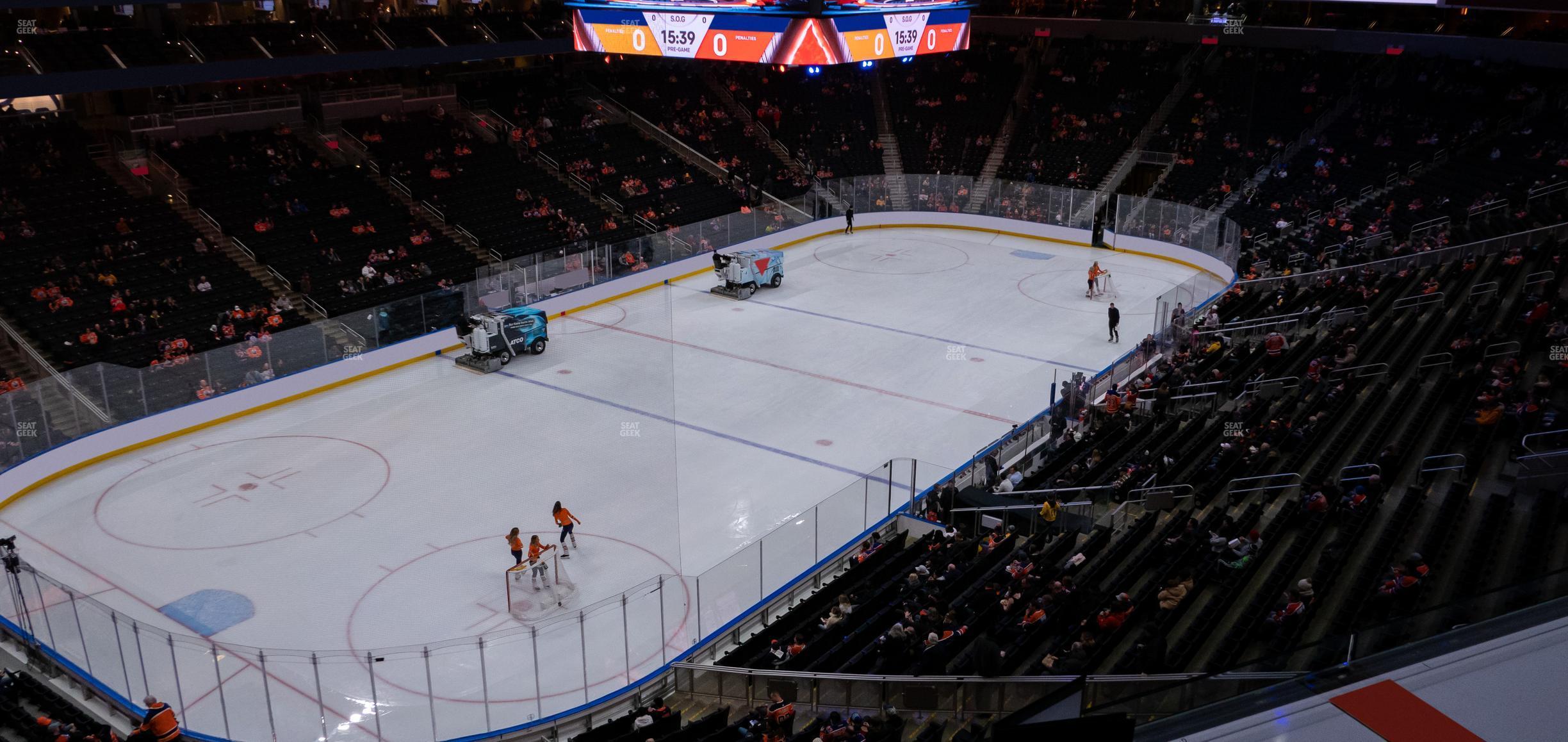 Seating view for Rogers Place Section Loge 12