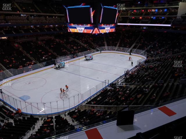 Seating view for Rogers Place Section Loge 12