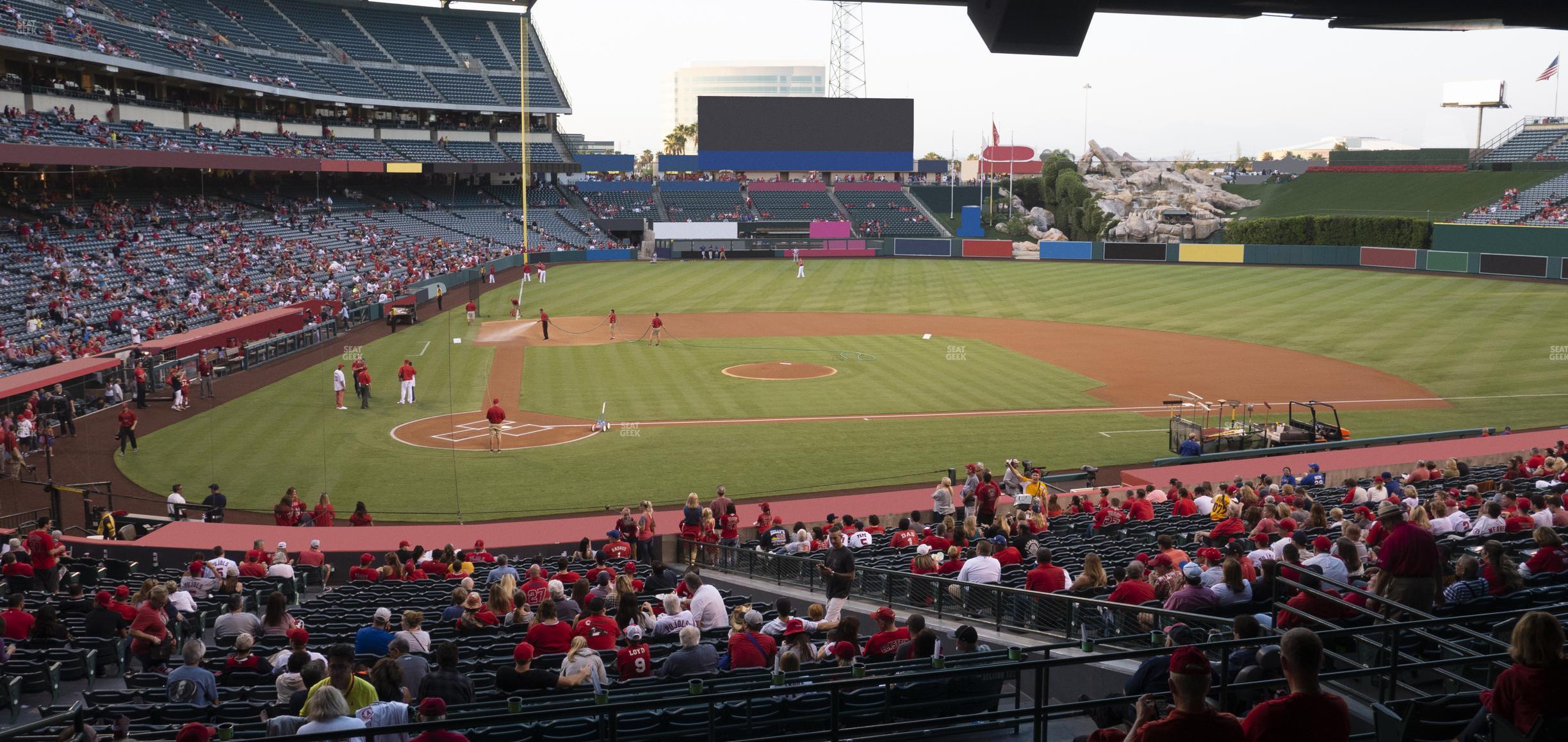 Seating view for Angel Stadium of Anaheim Section 221