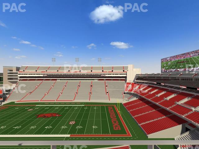 Seating view for Razorback Stadium Section 502 3