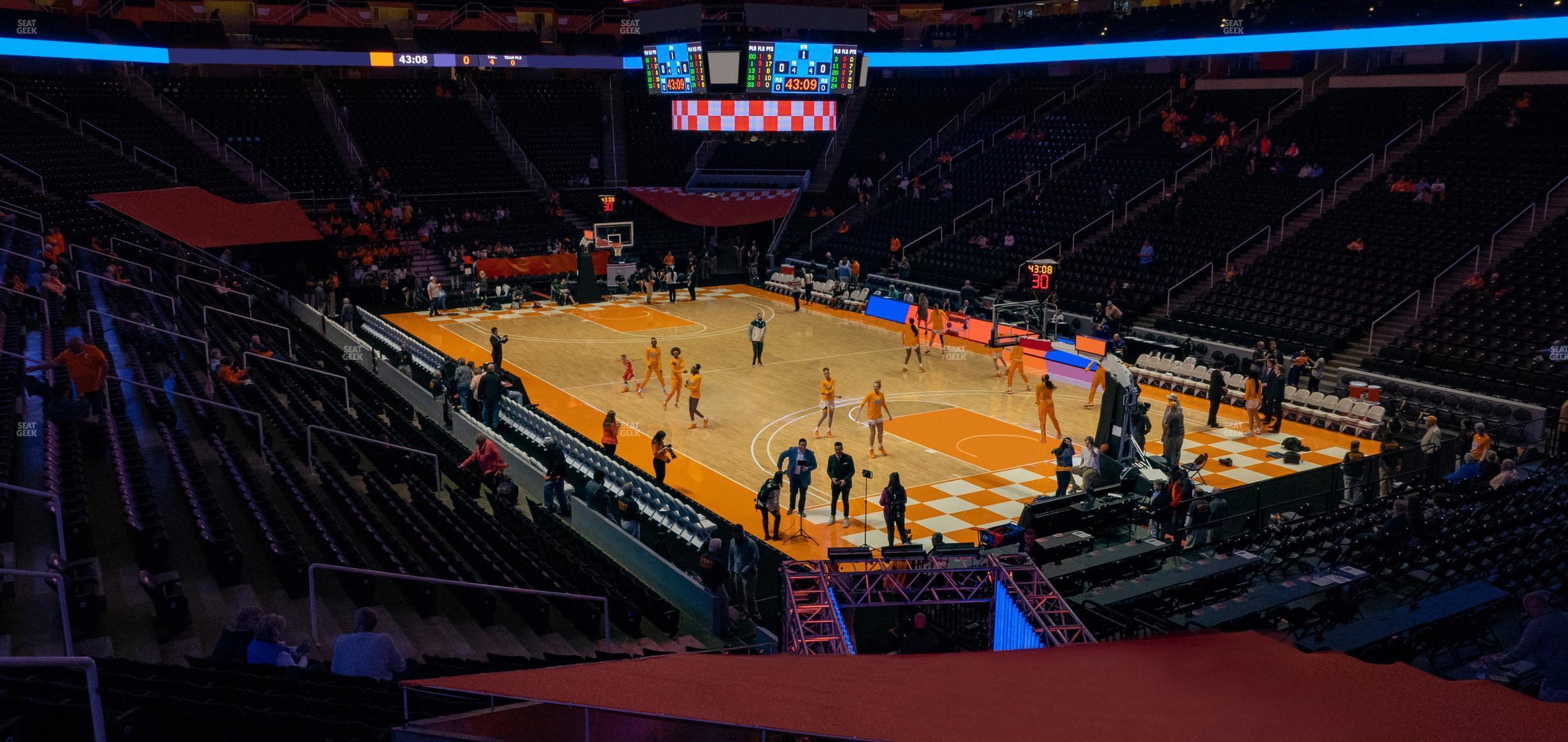 Seating view for Thompson-Boling Arena at Food City Center Section 116