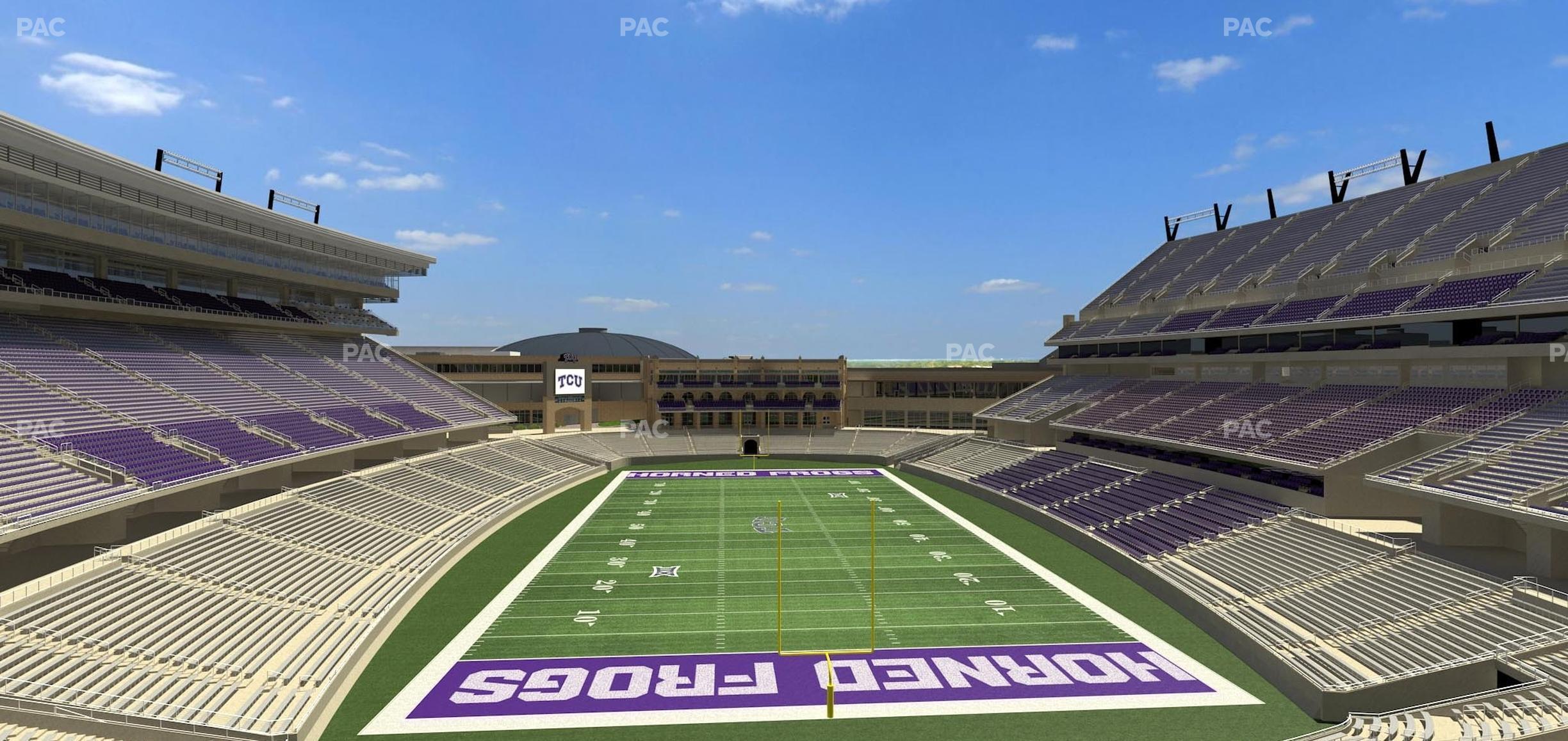 Seating view for Amon G. Carter Stadium Section 222