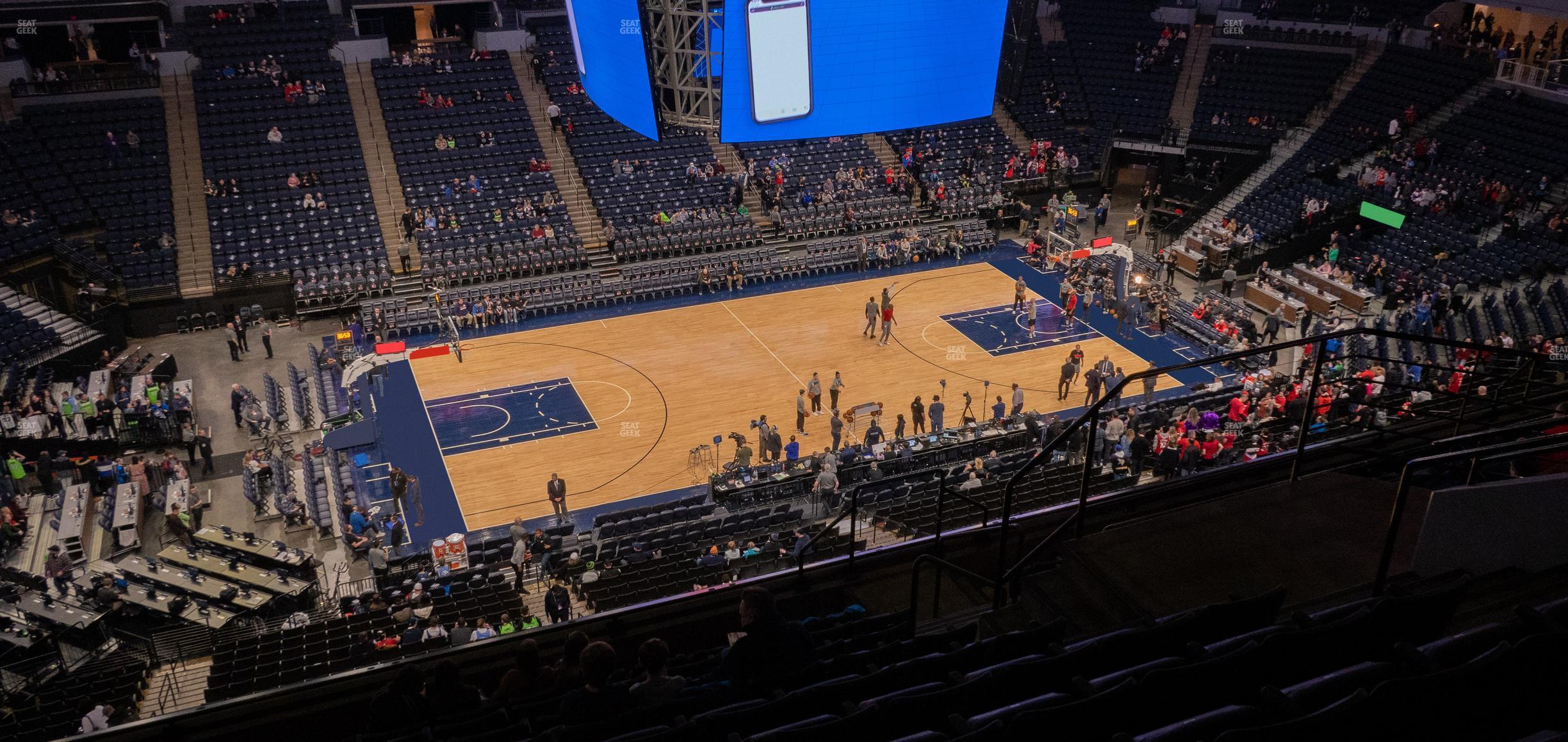 Seating view for Target Center Section 233