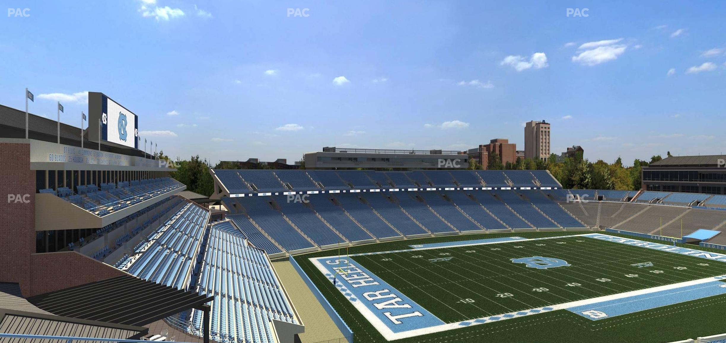 Seating view for Kenan Memorial Stadium Section 200