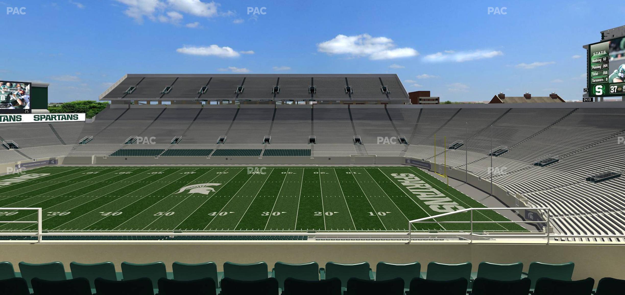 Seating view for Spartan Stadium (Michigan) Section Spartan Club 3