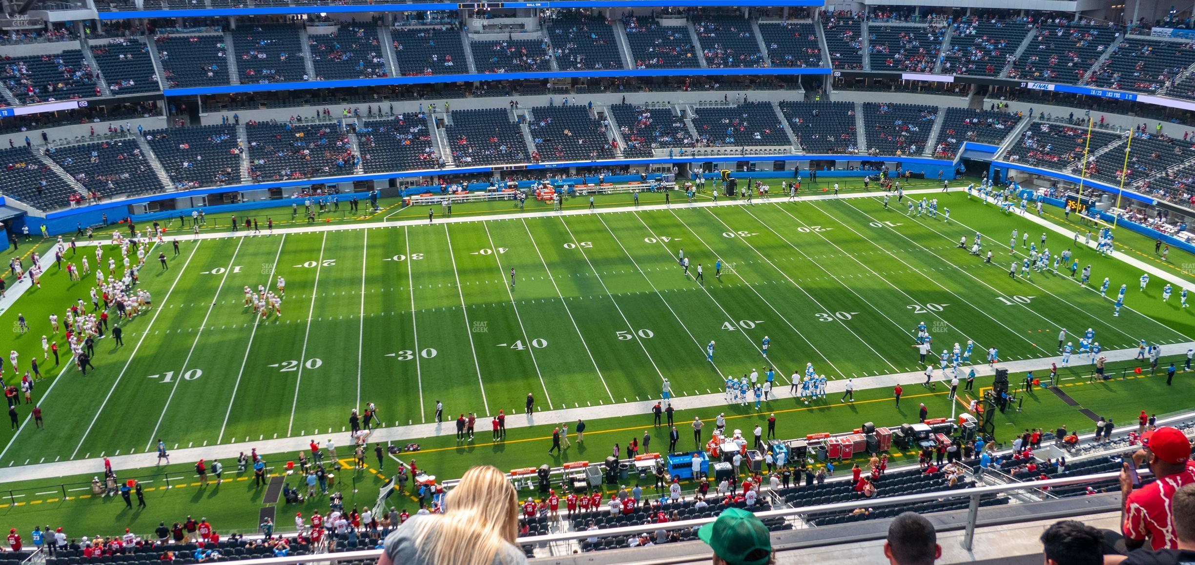 Seating view for SoFi Stadium Section 348