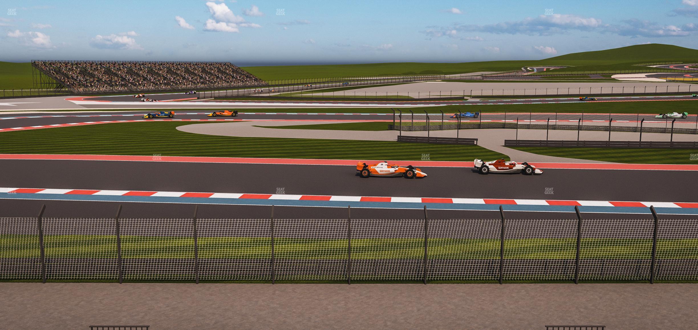 Seating view for Circuit of The Americas Section Turn 15 Grandstand 15