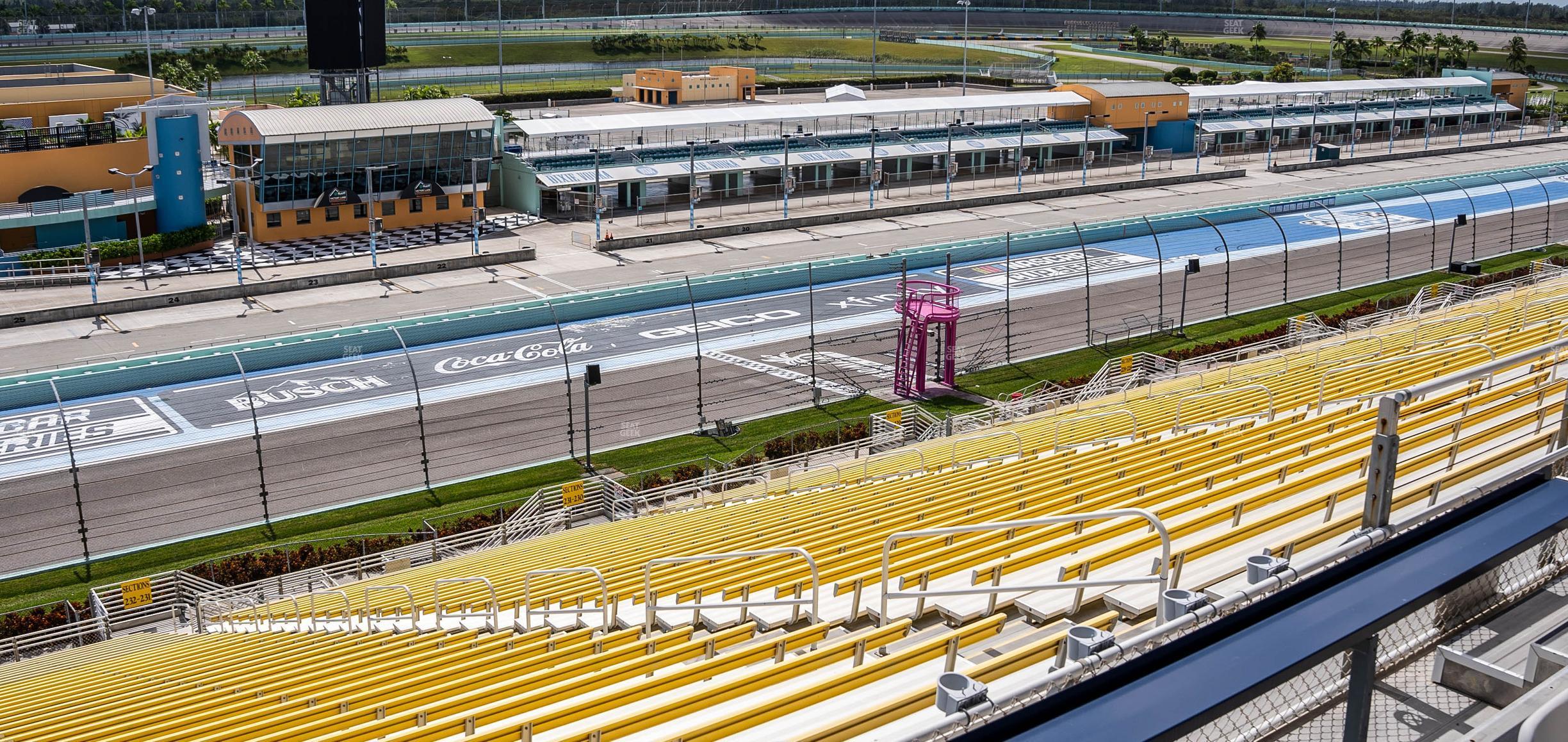 Seating view for Homestead-Miami Speedway Section Speedway Club 332