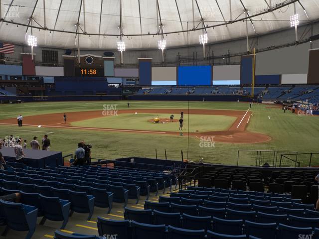 Seating view for Tropicana Field Section 107