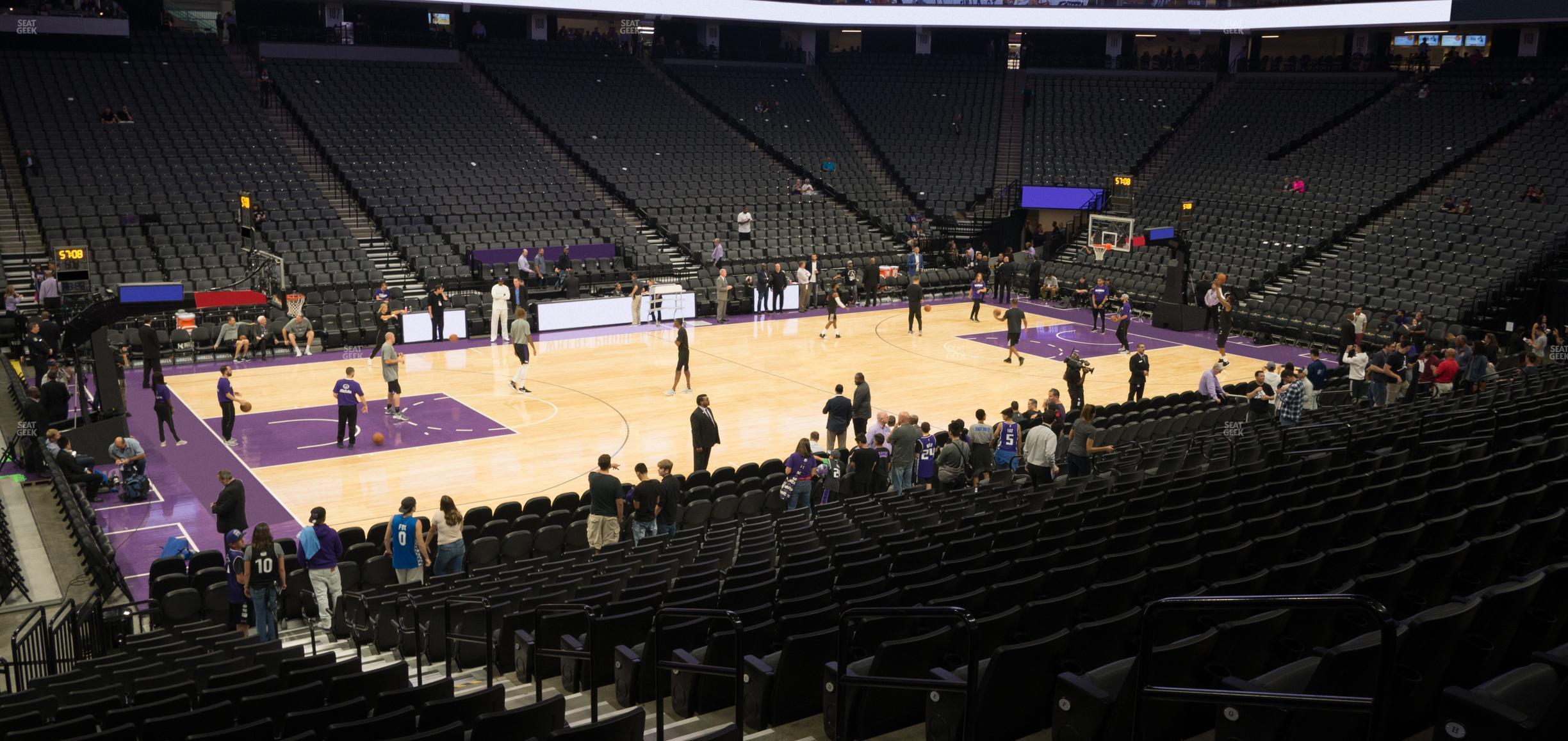 Seating view for Golden 1 Center Section 122