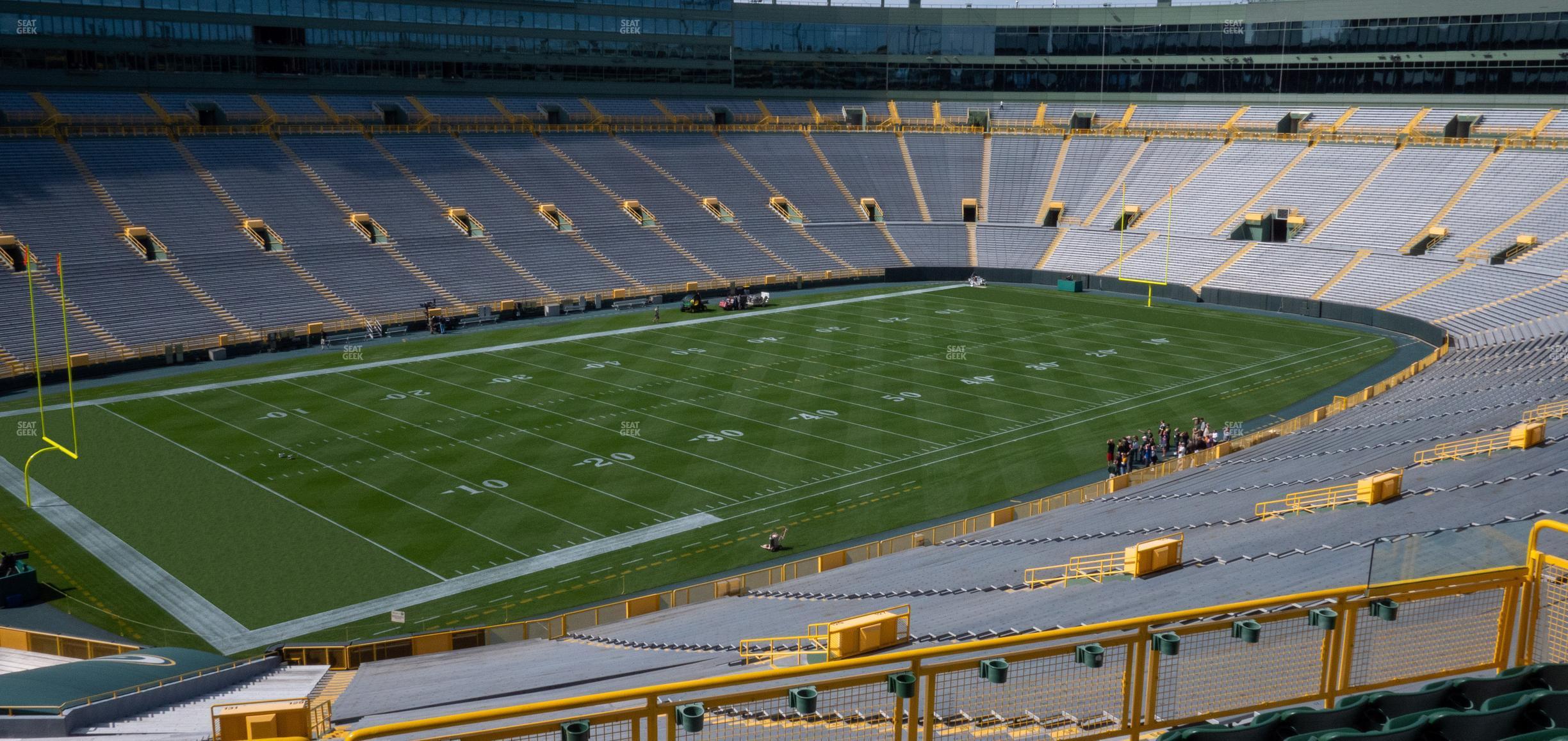 Seating view for Lambeau Field Section 431