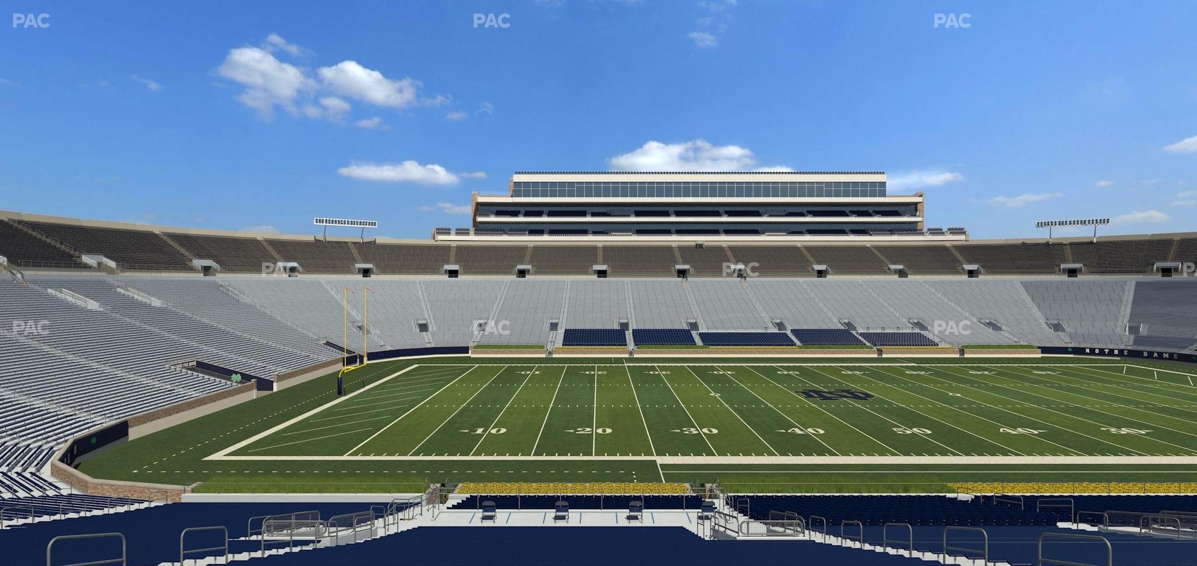 Seating view for Notre Dame Stadium Section 30