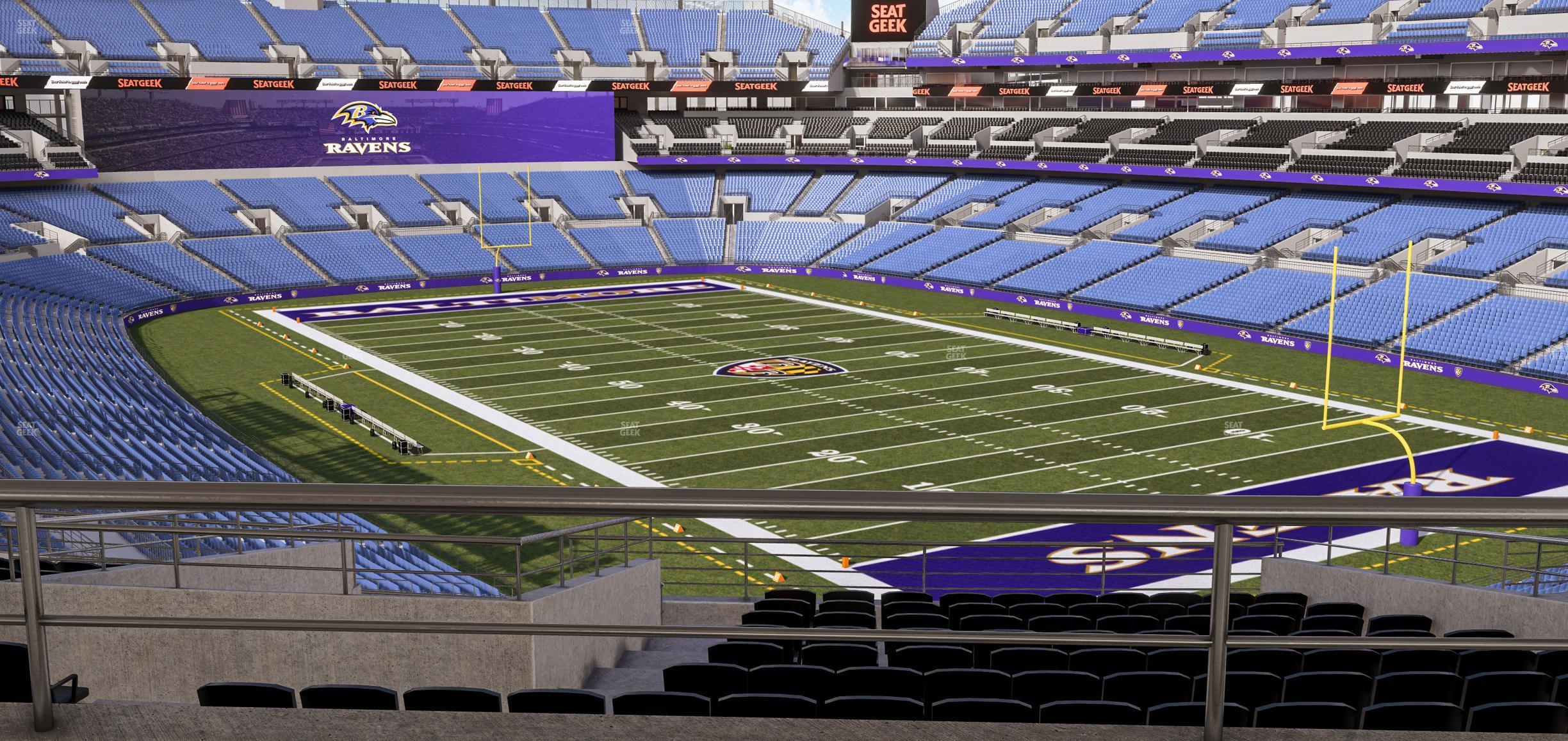 Seating view for M&T Bank Stadium Section Suite 340