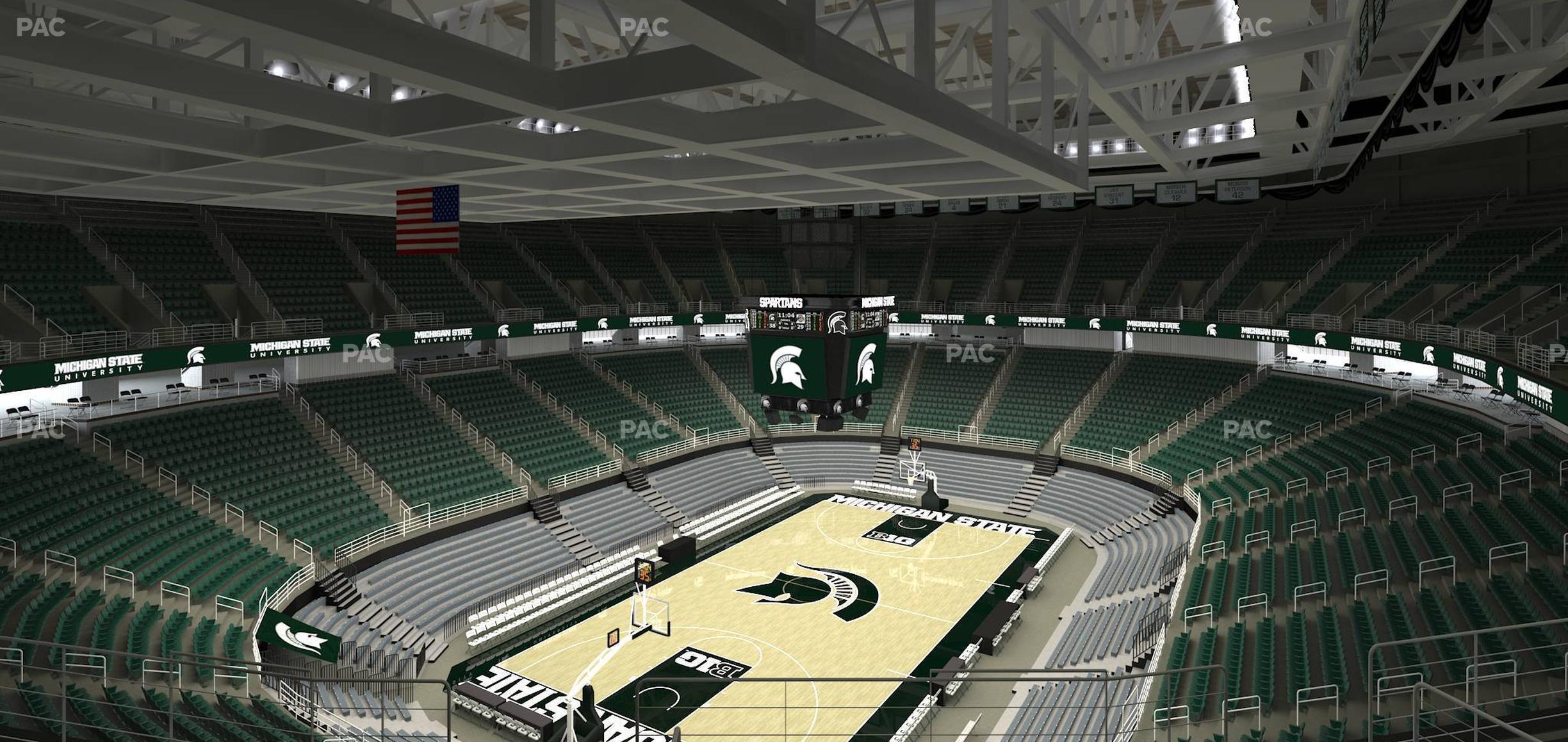 Seating view for Jack Breslin Student Events Center Section 215