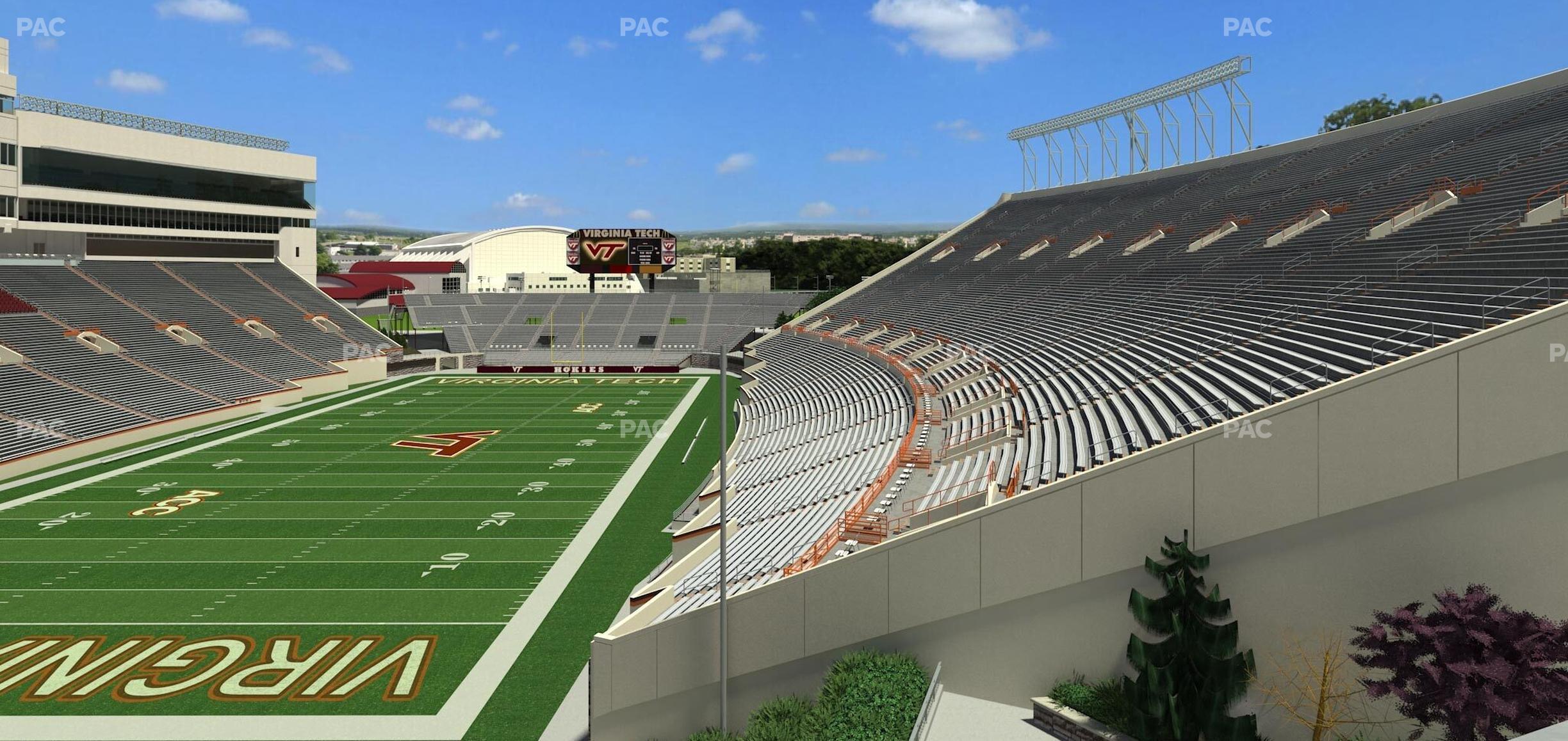 Seating view for Lane Stadium Section 402