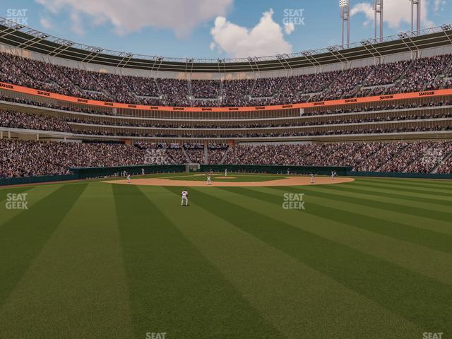 Seating view for Progressive Field Section 101 1