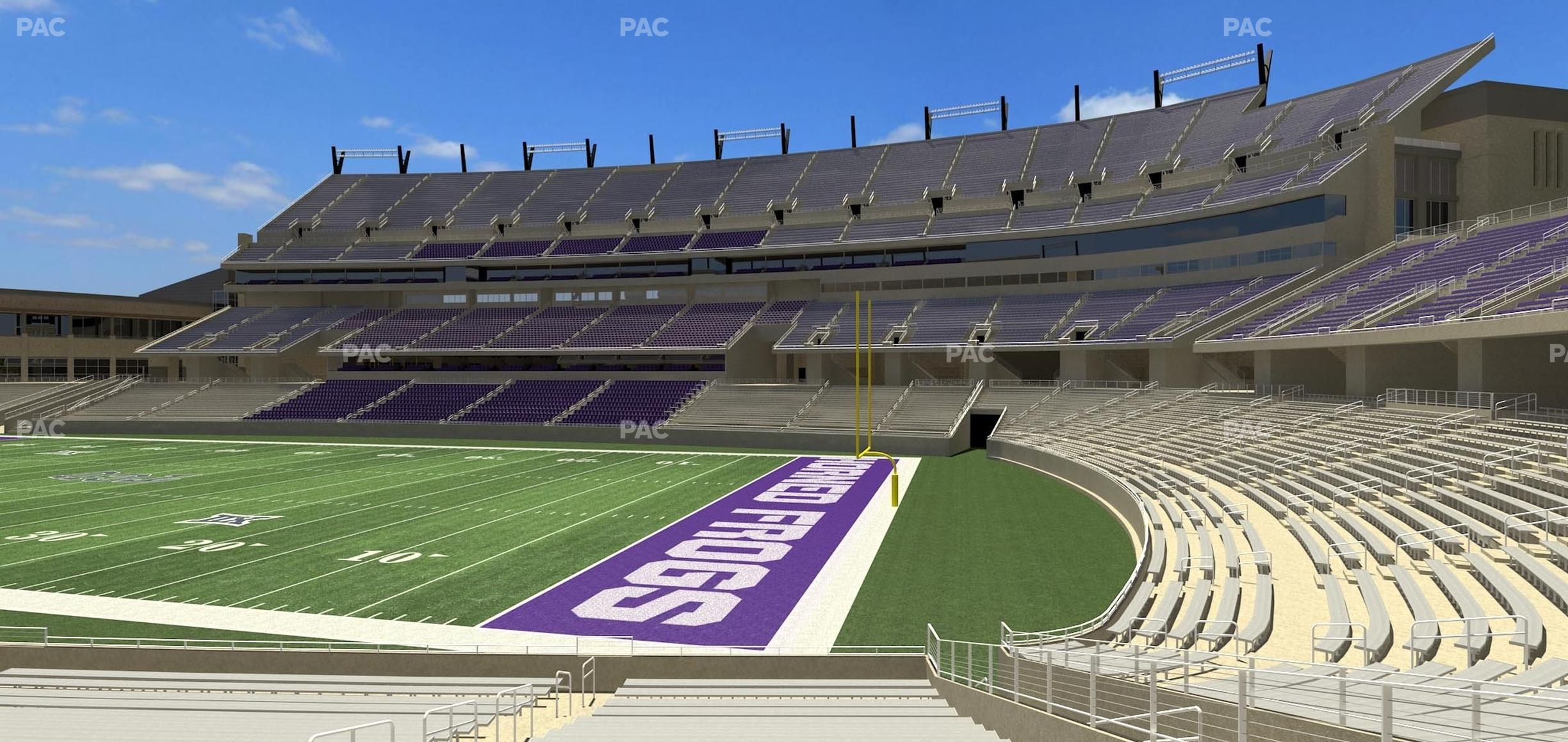 Seating view for Amon G. Carter Stadium Section 120