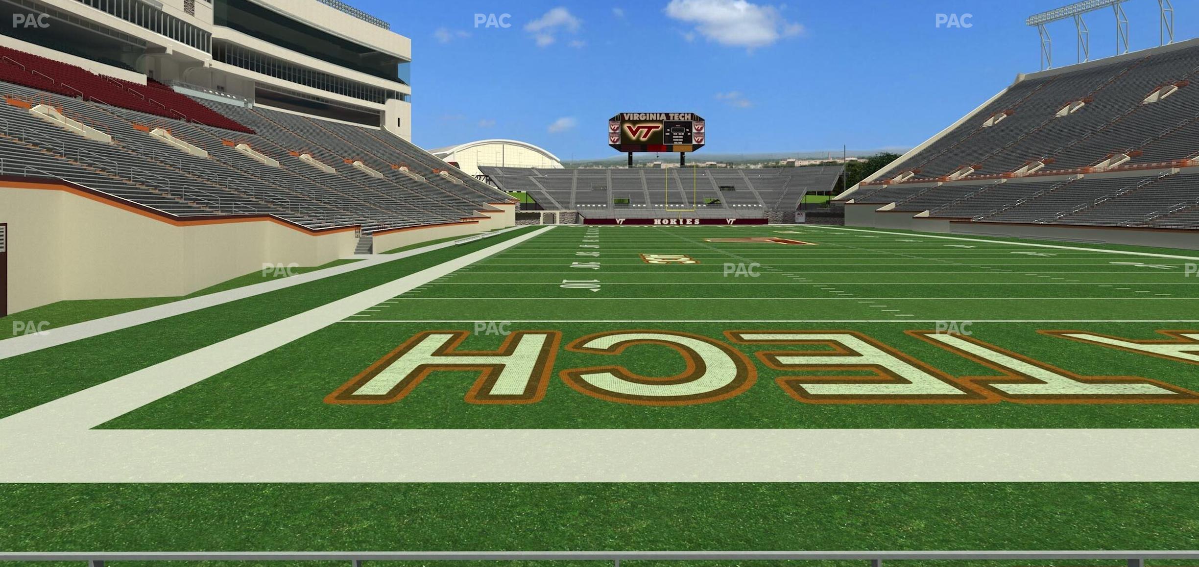 Seating view for Lane Stadium Section 104