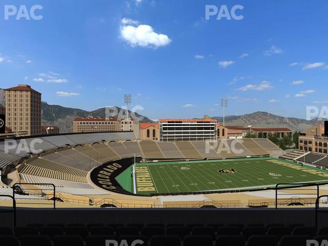 Seating view for Folsom Field Section 557