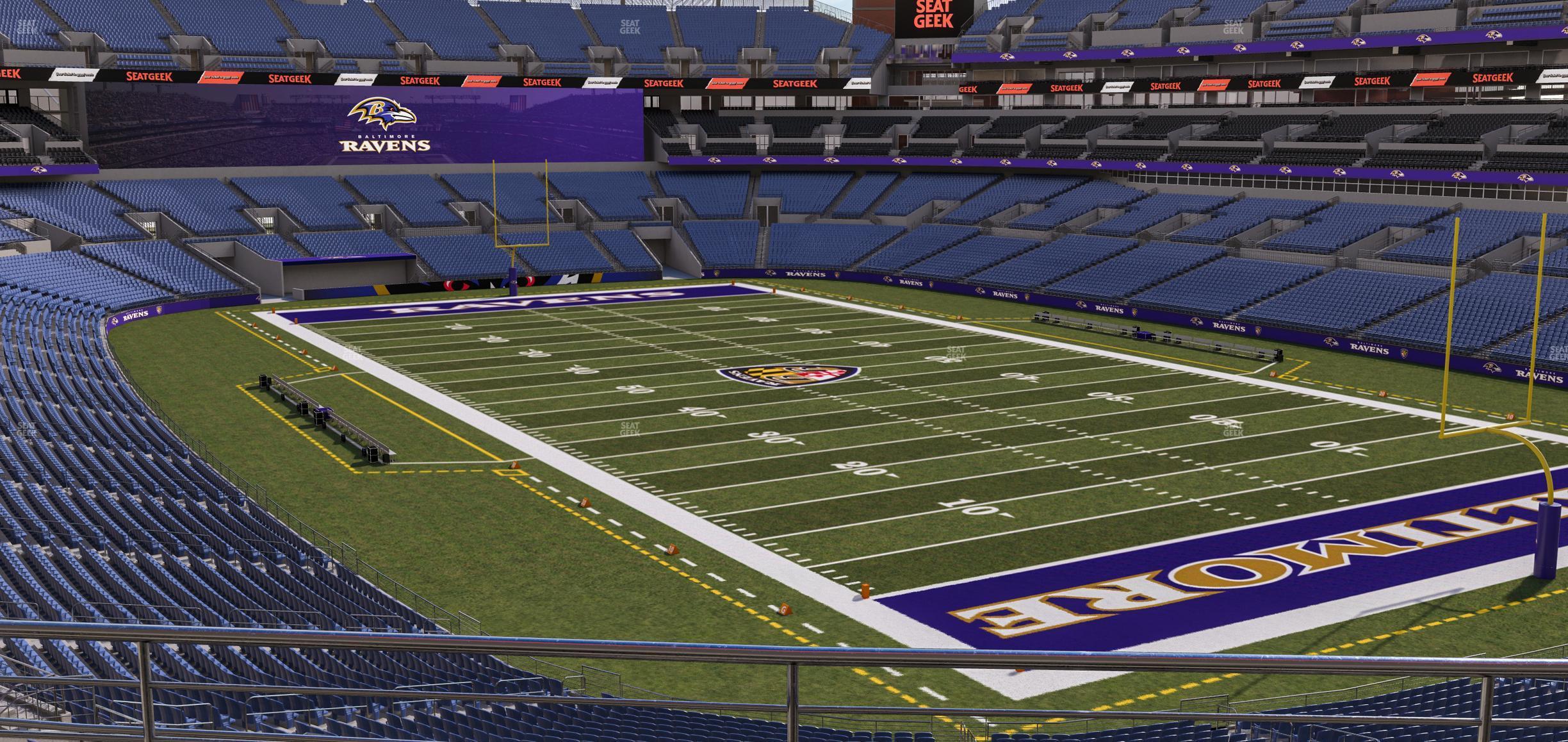 Seating view for M&T Bank Stadium Section 245