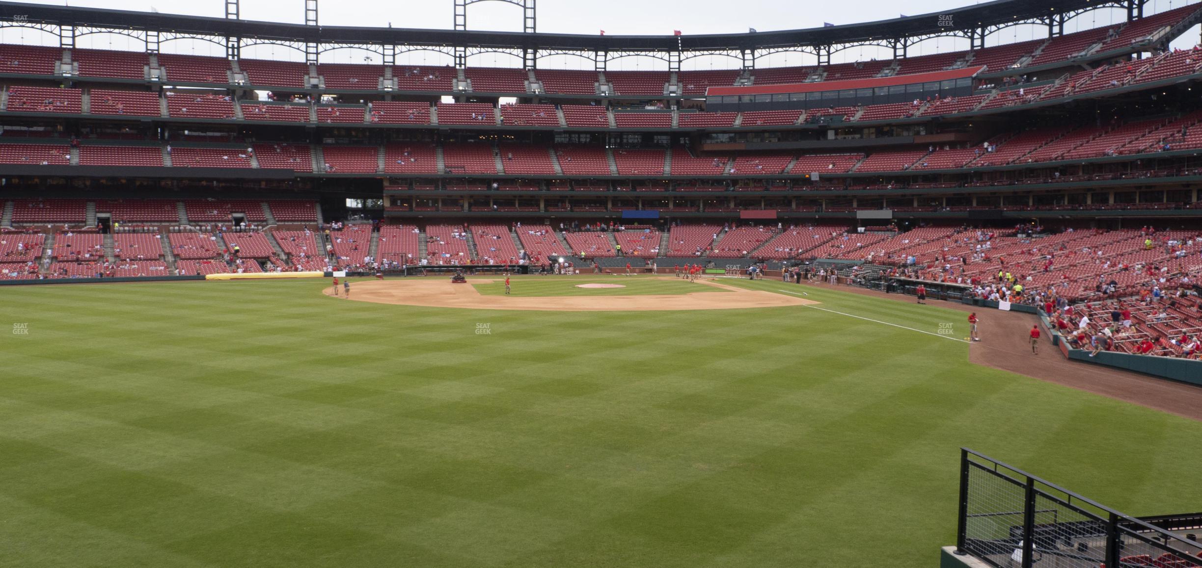 Seating view for Busch Stadium Section Lower Left Field Bleachers 189