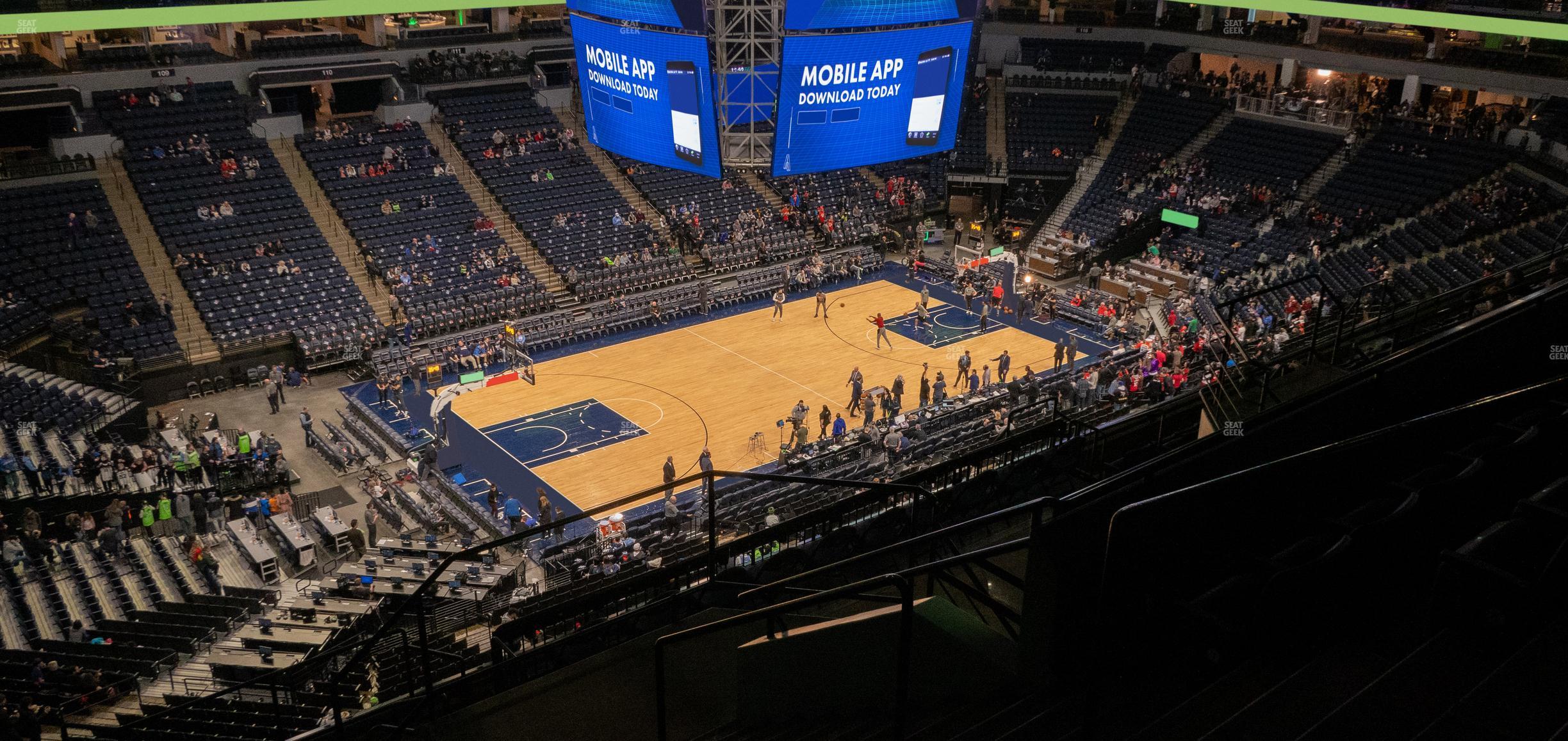 Seating view for Target Center Section 235