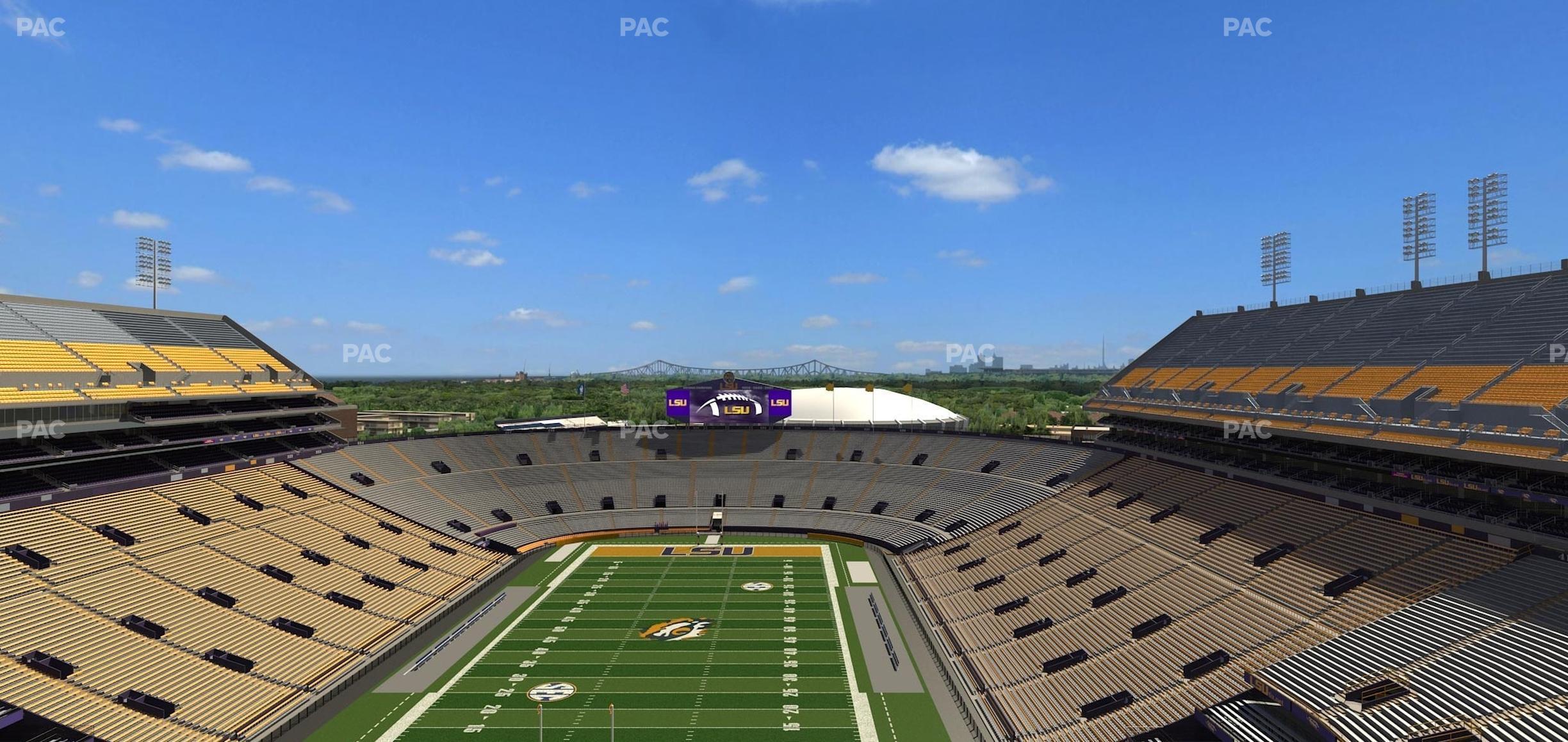 Seating view for Tiger Stadium Section Club 557