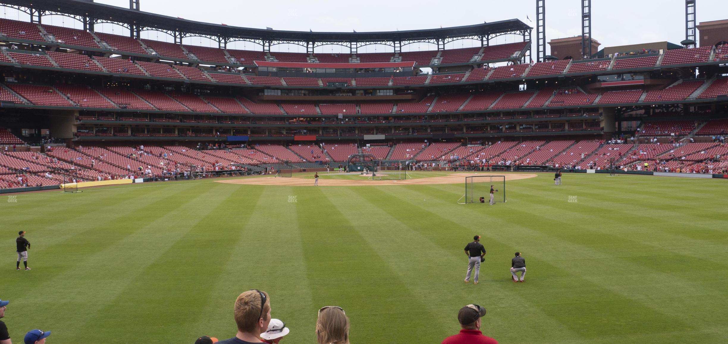 Seating view for Busch Stadium Section Lower Right Field Bleachers 101