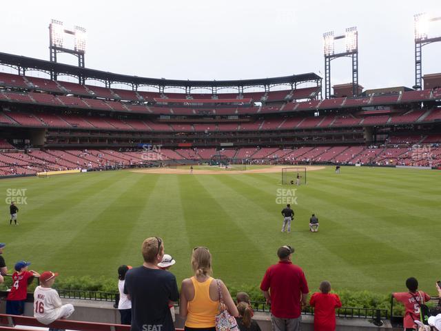 Seating view for Busch Stadium Section Lower Right Field Bleachers 101