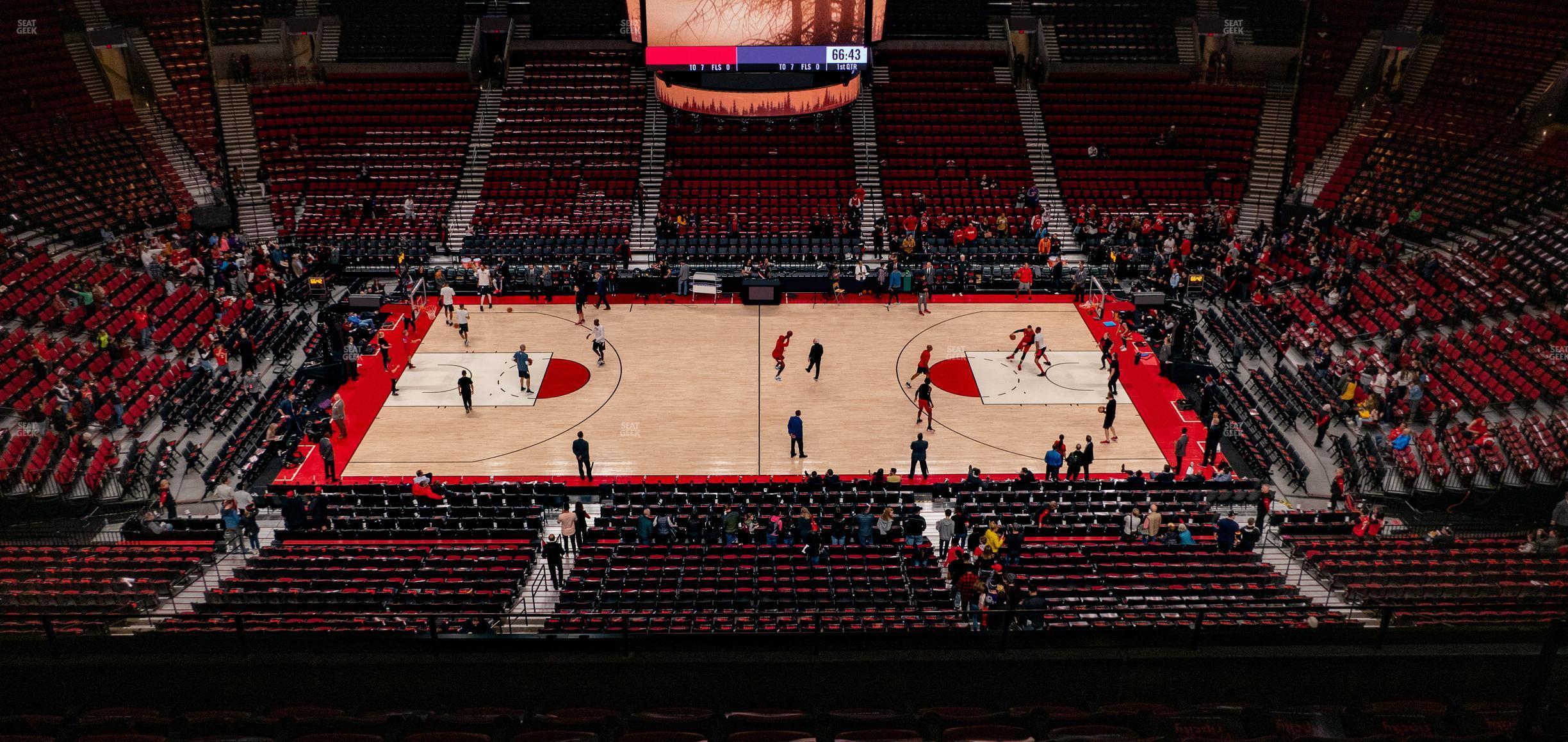 Seating view for Moda Center Section 318