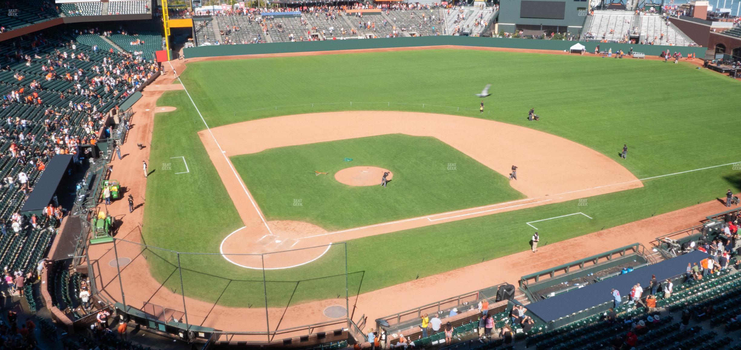 Seating view for Oracle Park Section View Box 312