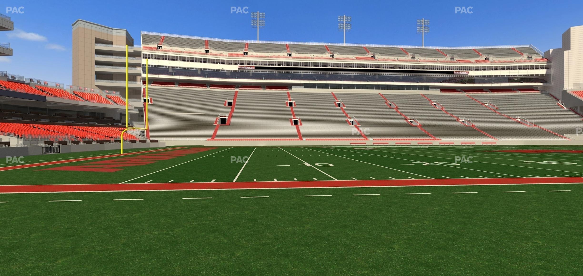 Seating view for Razorback Stadium Section 106