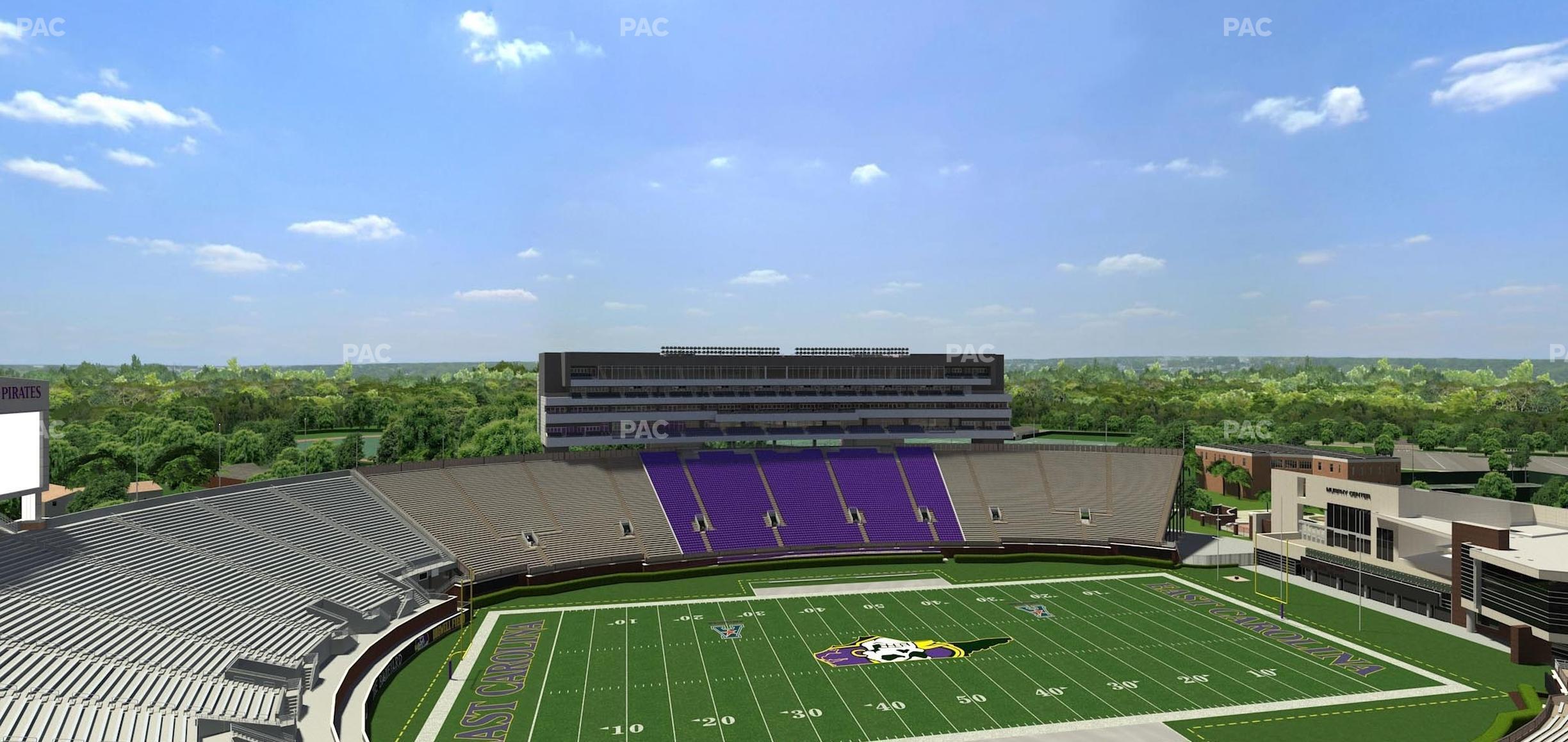 Seating view for Dowdy-Ficklen Stadium Section 219