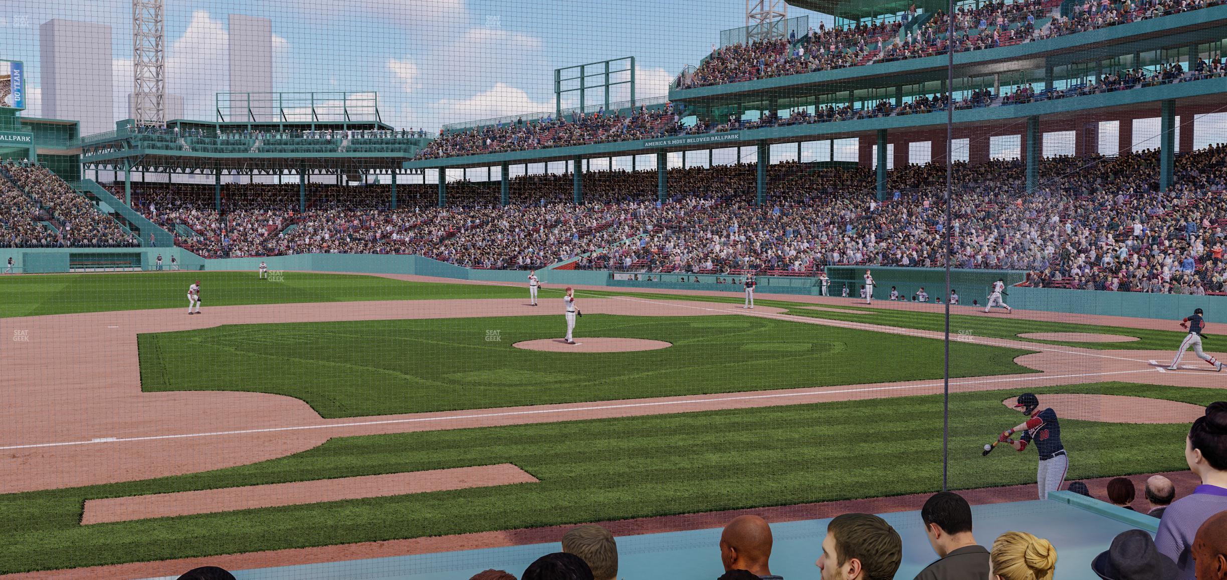 Seating view for Fenway Park Section Field Box 64