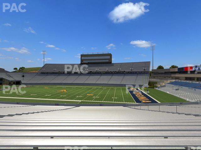 Seating view for Mountaineer Field at Milan Puskar Stadium Section 108