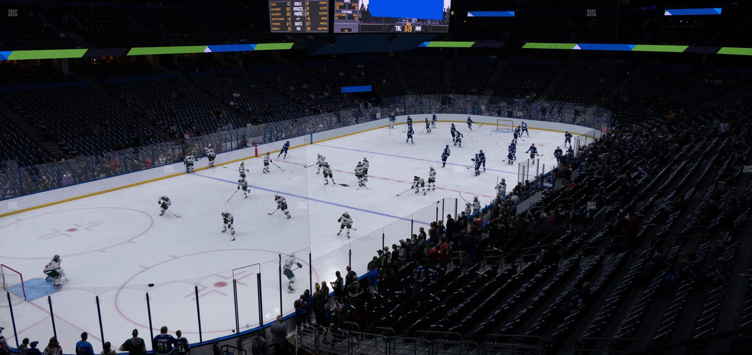 Seating view for Amalie Arena Section 205