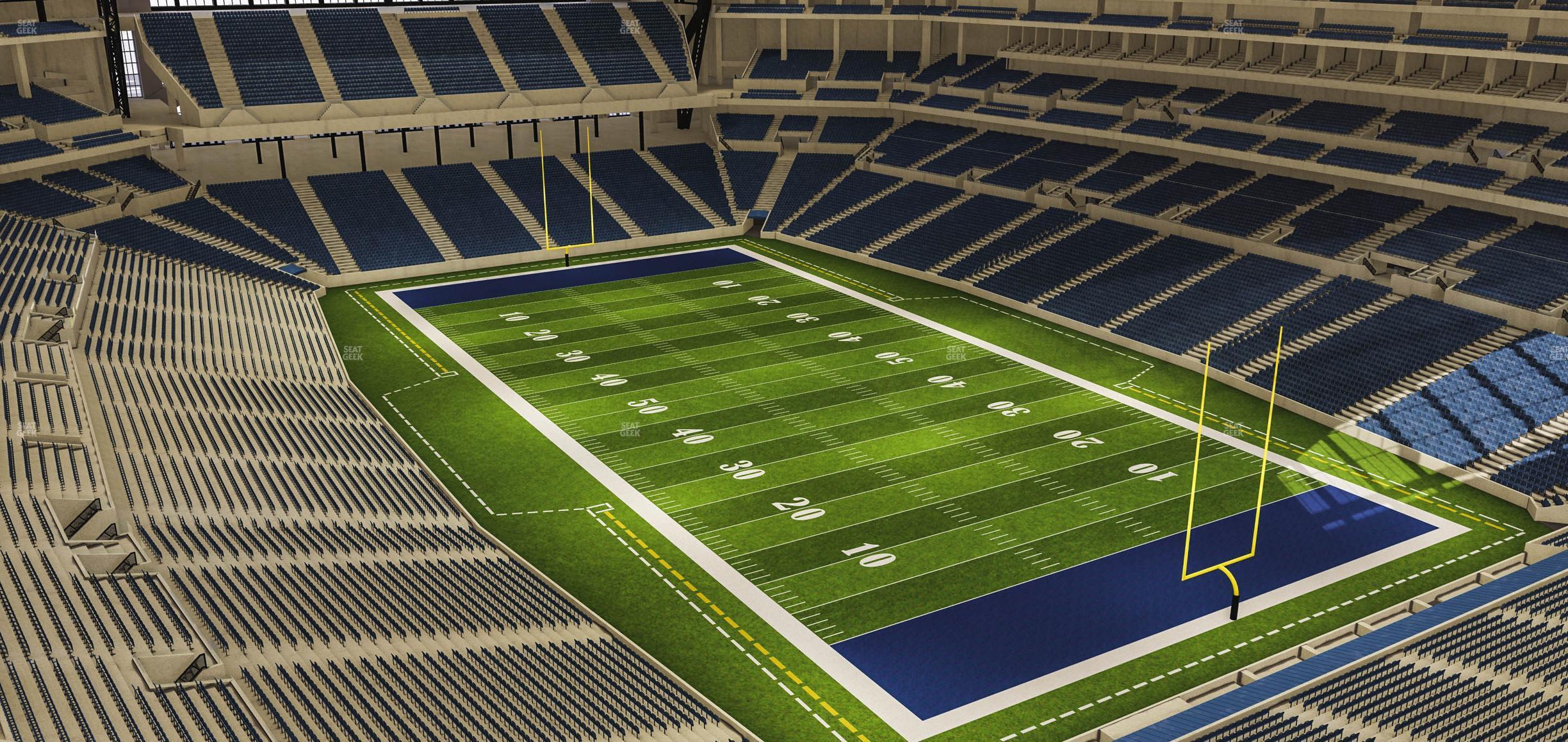 Seating view for Lucas Oil Stadium Section 631