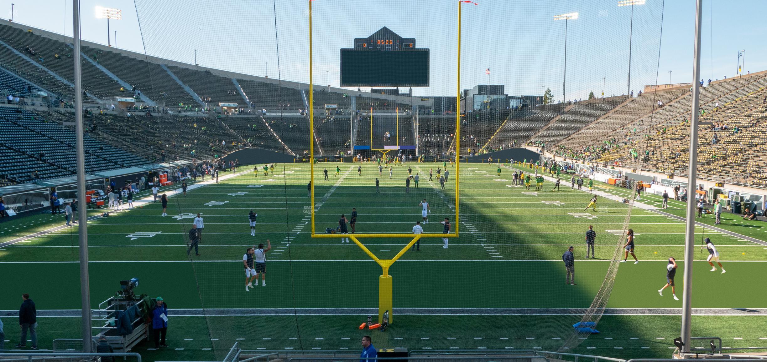 Seating view for Autzen Stadium Section 21