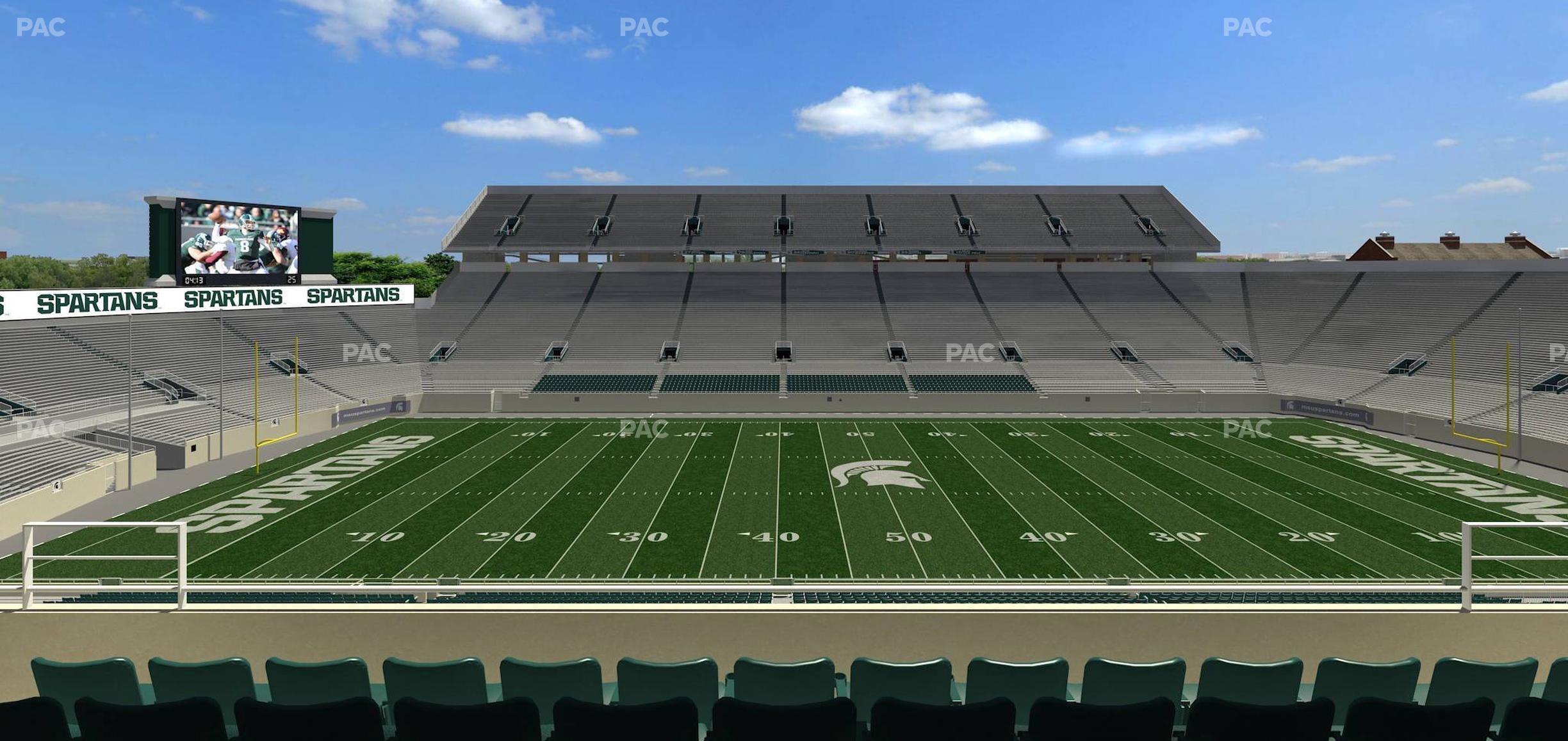 Seating view for Spartan Stadium (Michigan) Section Spartan Club 7