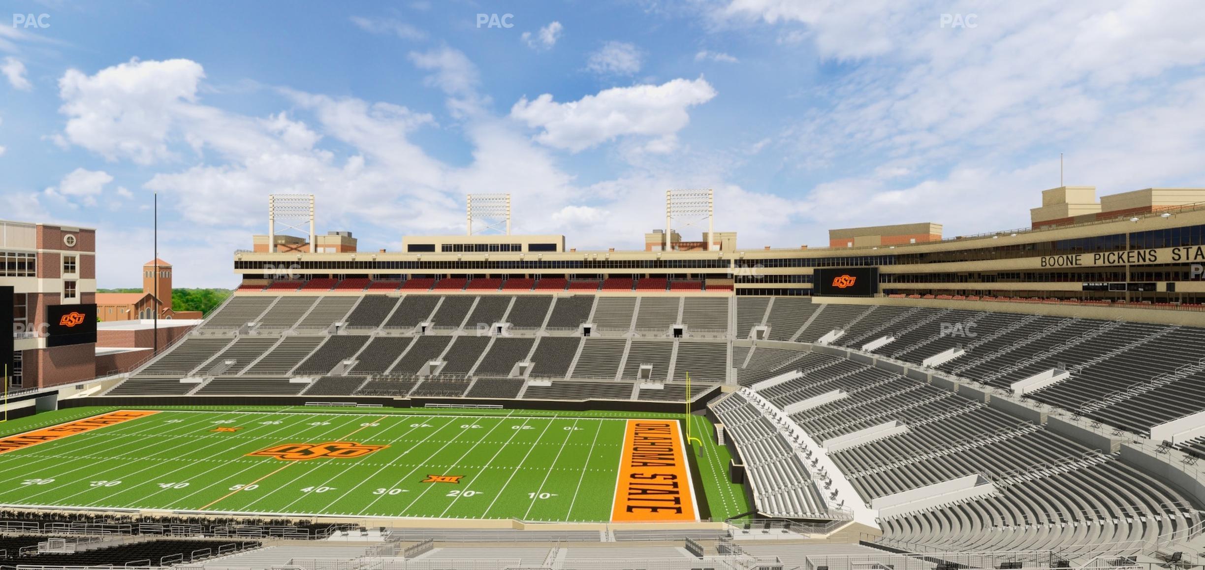 Seating view for Boone Pickens Stadium Section Club 553