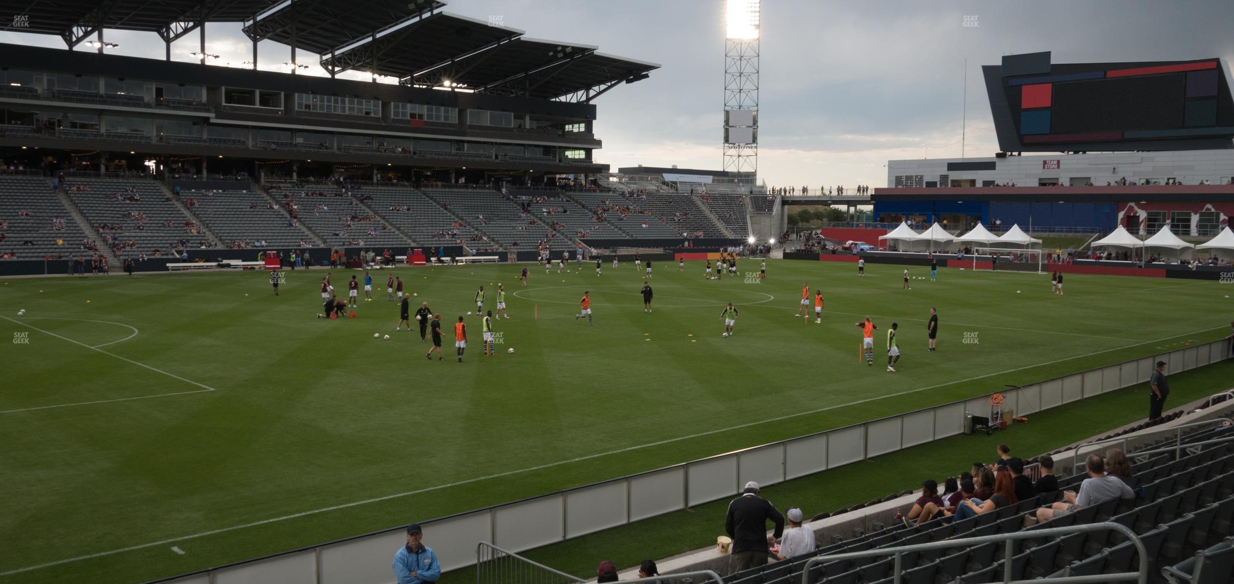 Seating view for Dick's Sporting Goods Park Section 111