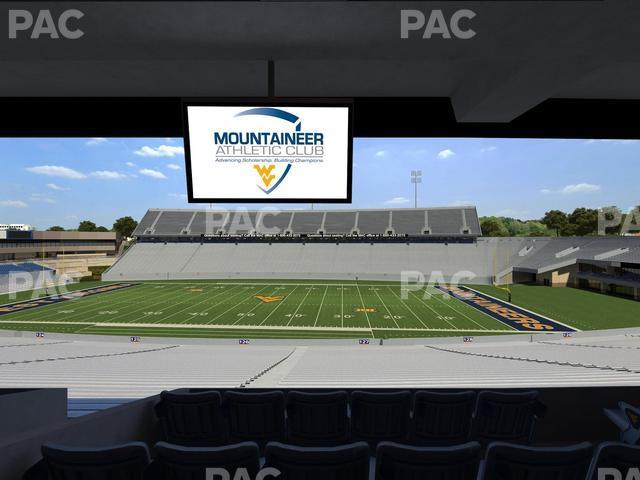 Seating view for Mountaineer Field at Milan Puskar Stadium Section Field Box 62