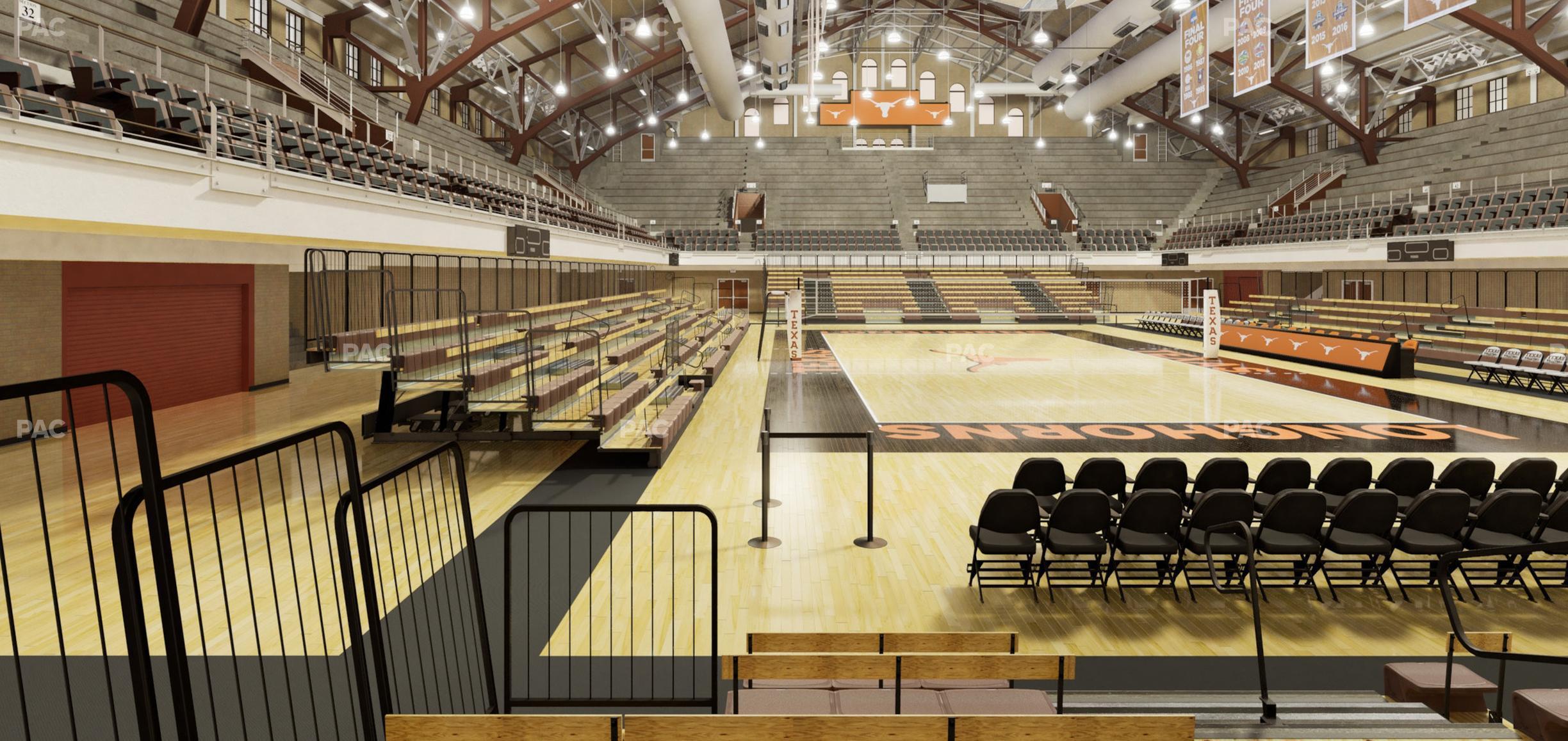 Seating view for Gregory Gym Section Floor 8