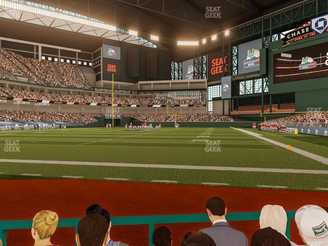 Seating view for Chase Field Section B