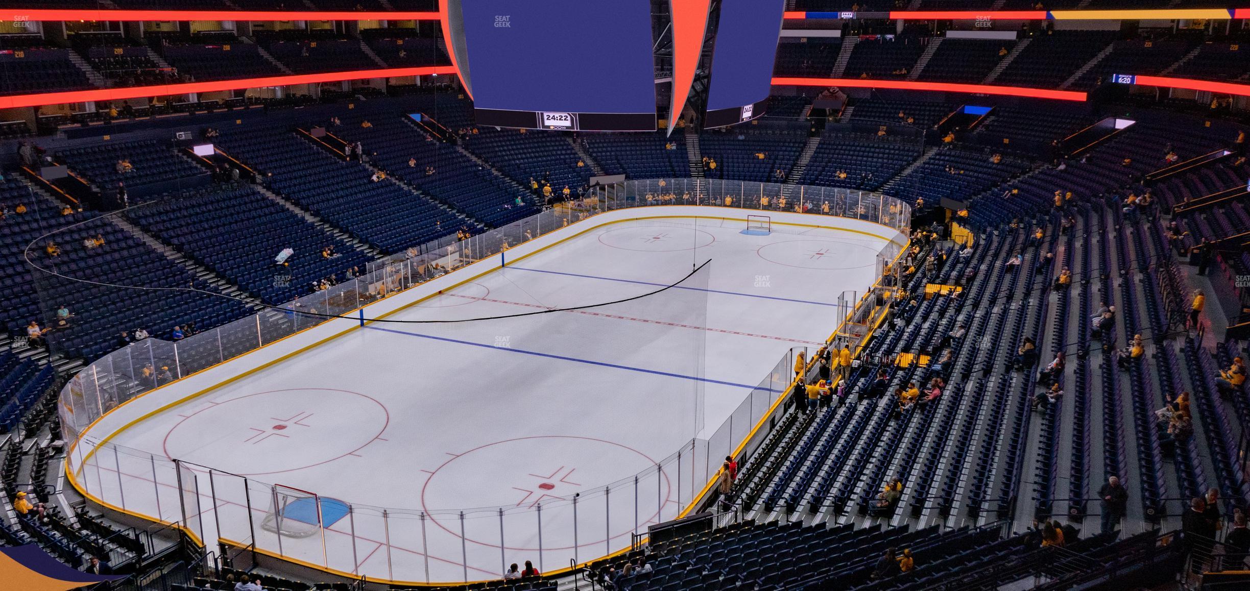 Seating view for Bridgestone Arena Section 320