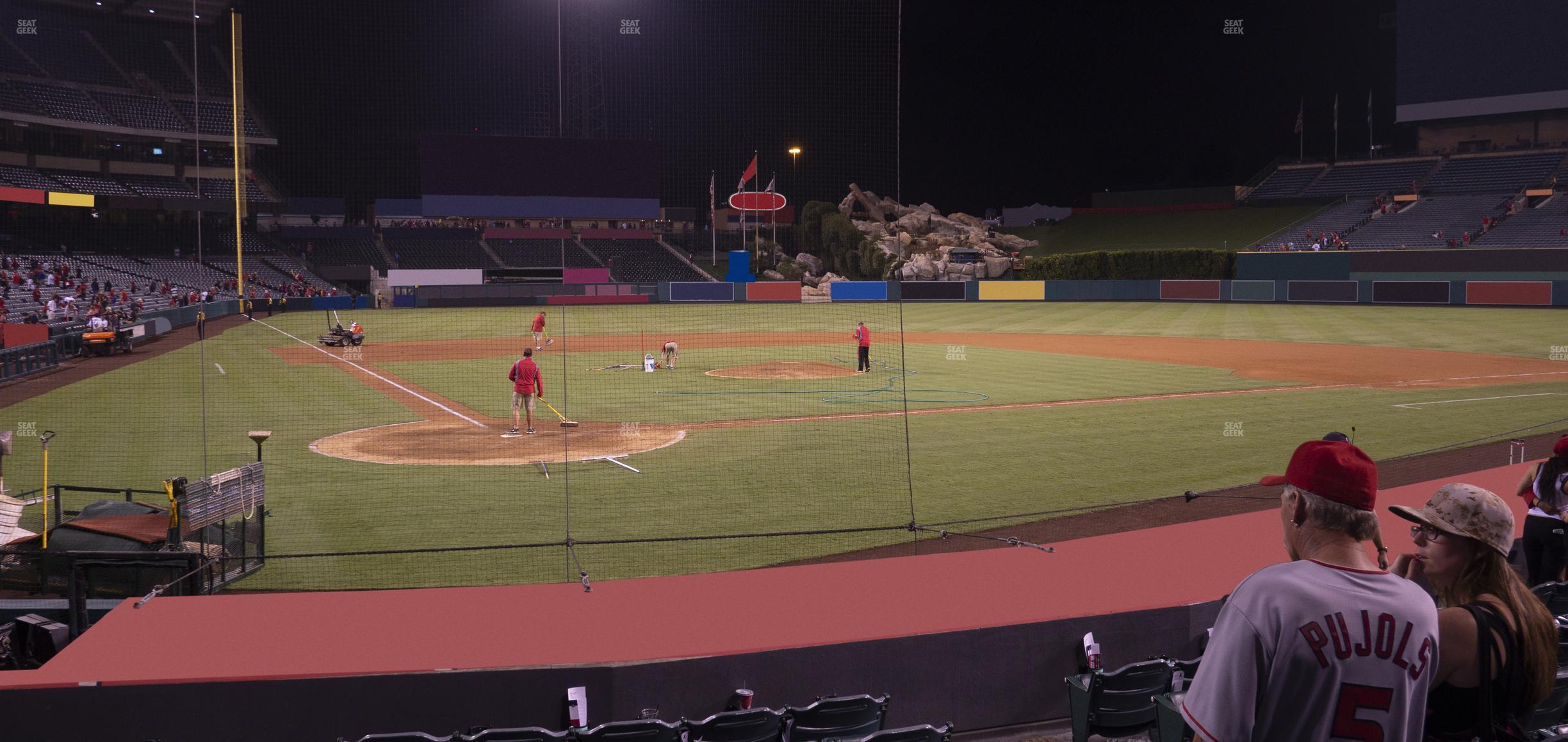 Seating view for Angel Stadium of Anaheim Section 121