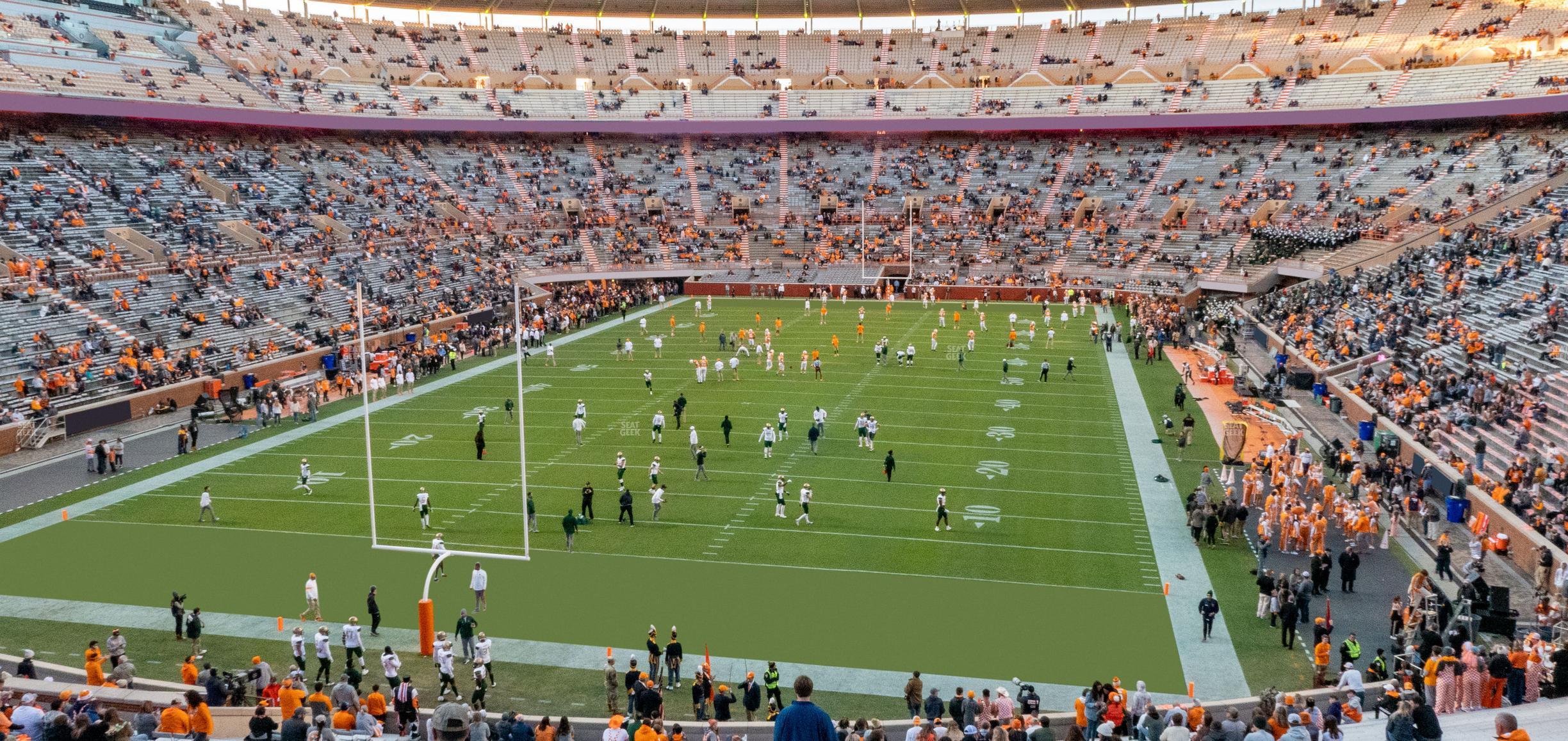 Seating view for Neyland Stadium Section K