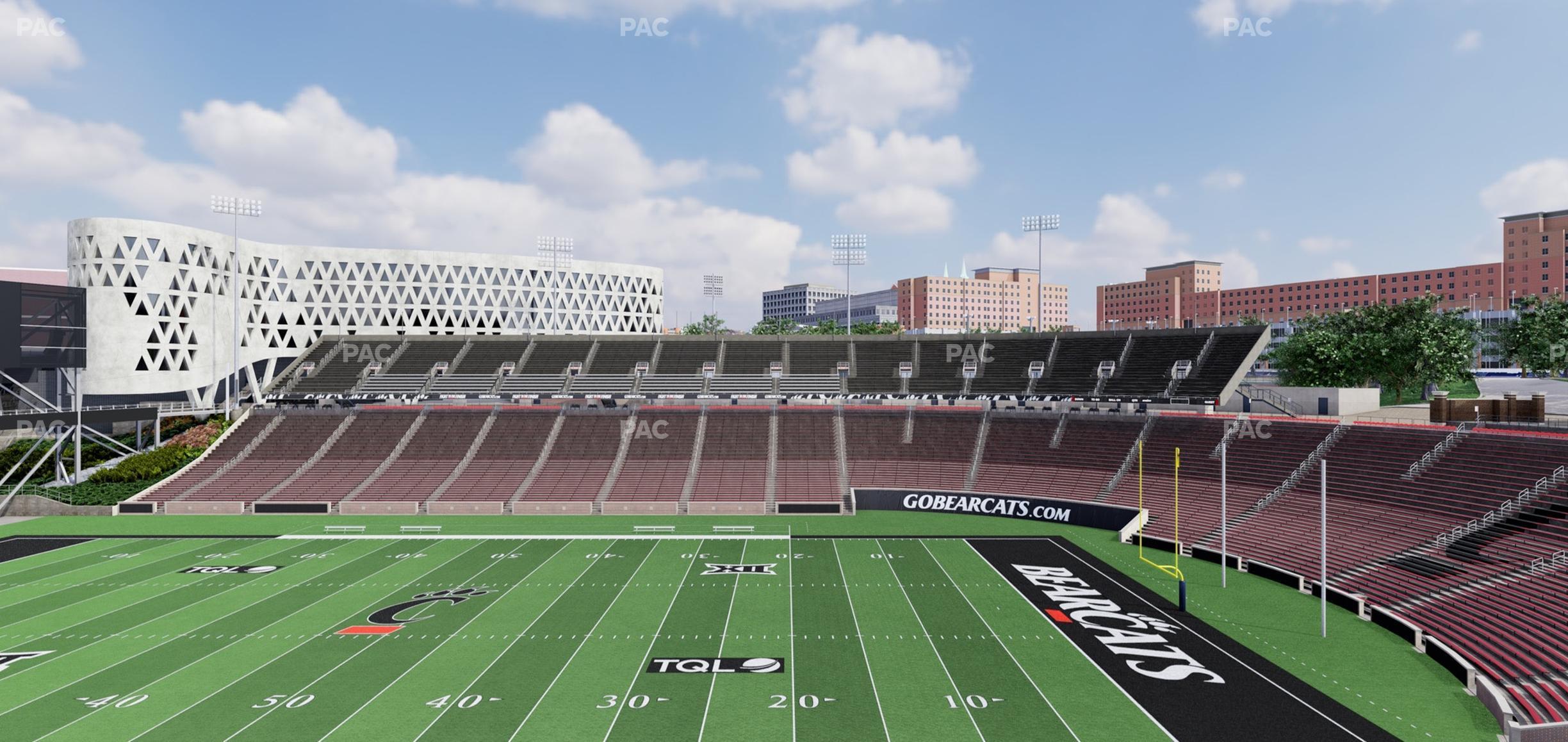 Seating view for Nippert Stadium Section Club 336